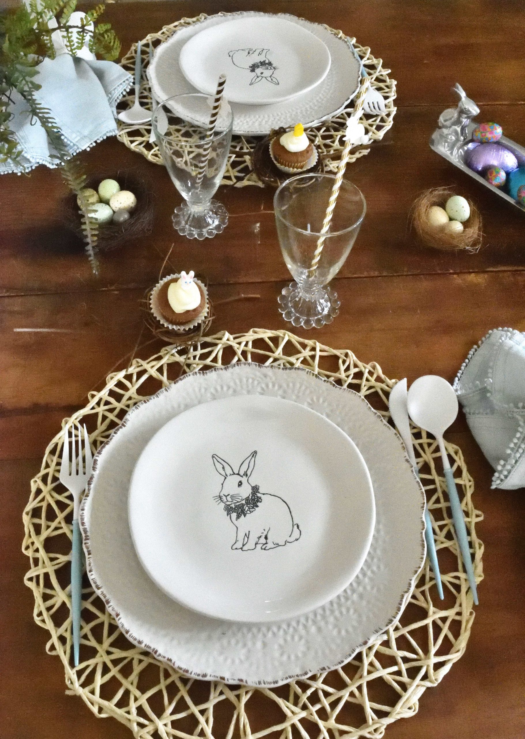 Simple Easter place setting