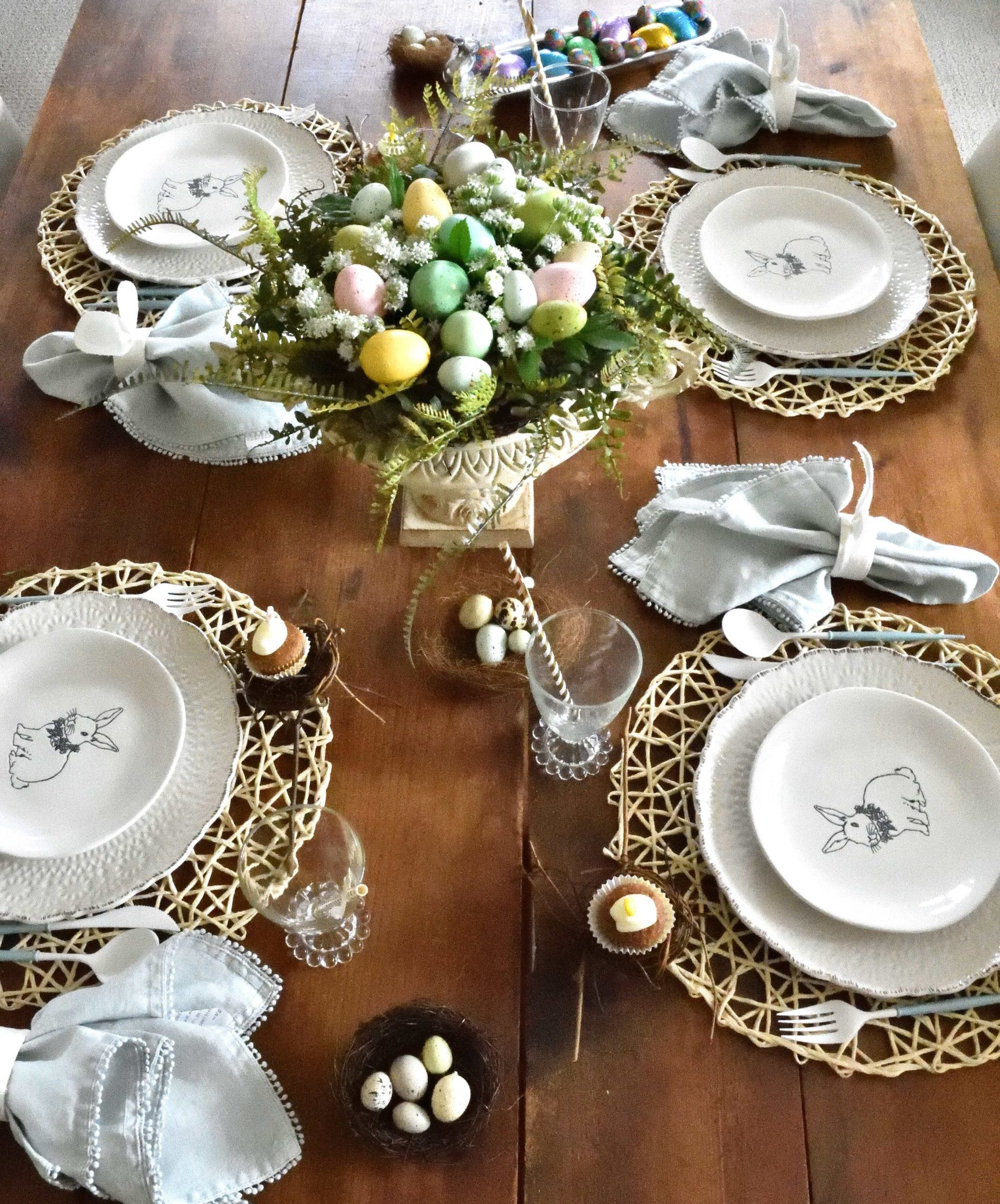 A simple Easter table