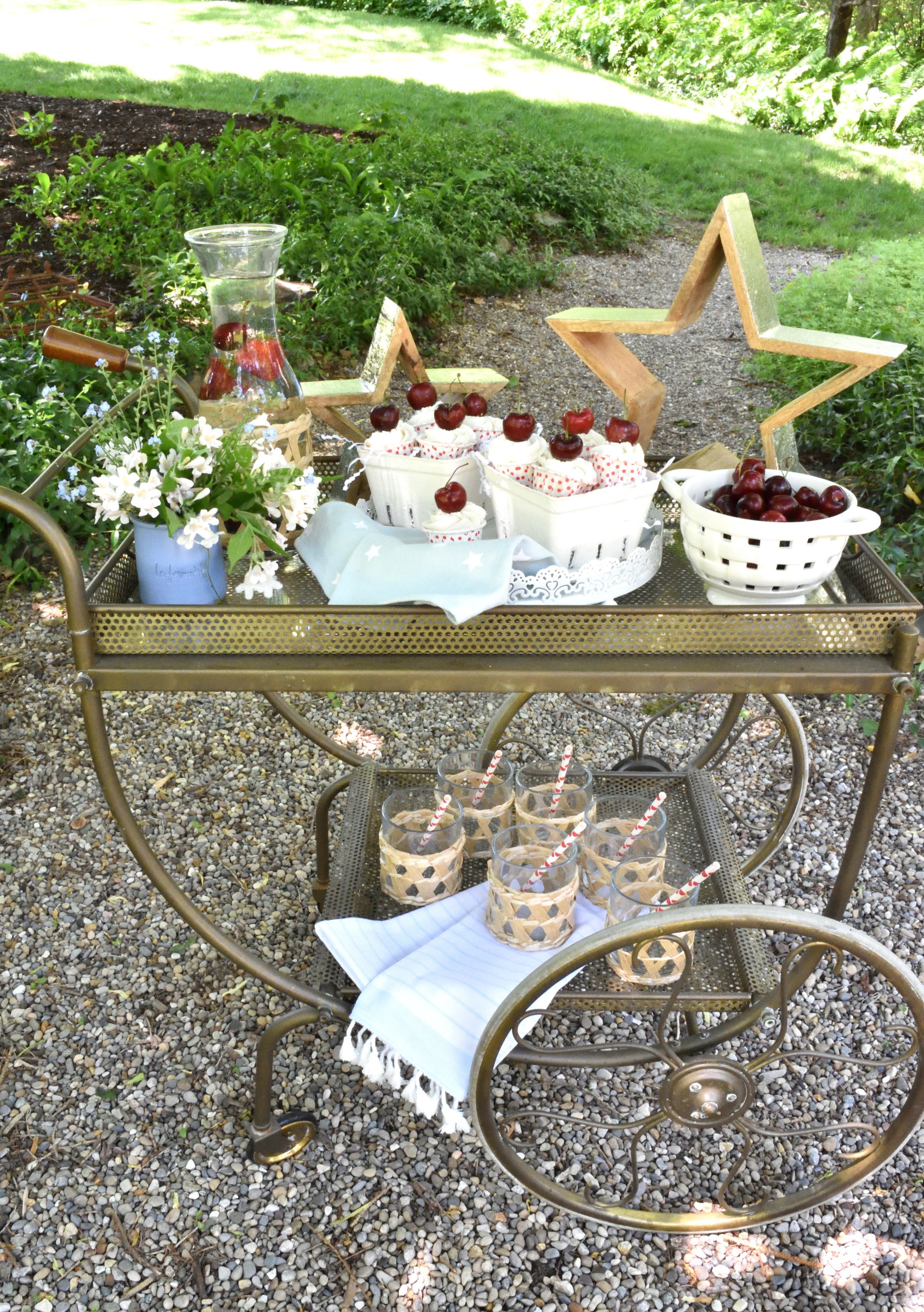 4th of July treat cart