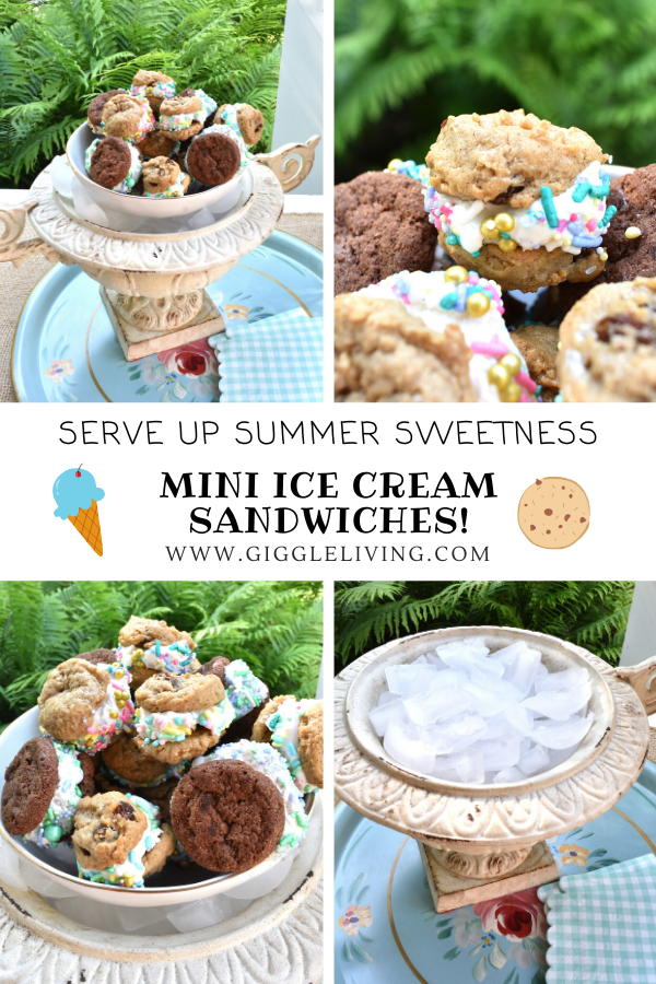 Mini ice cream sandwiches for summer fun!
