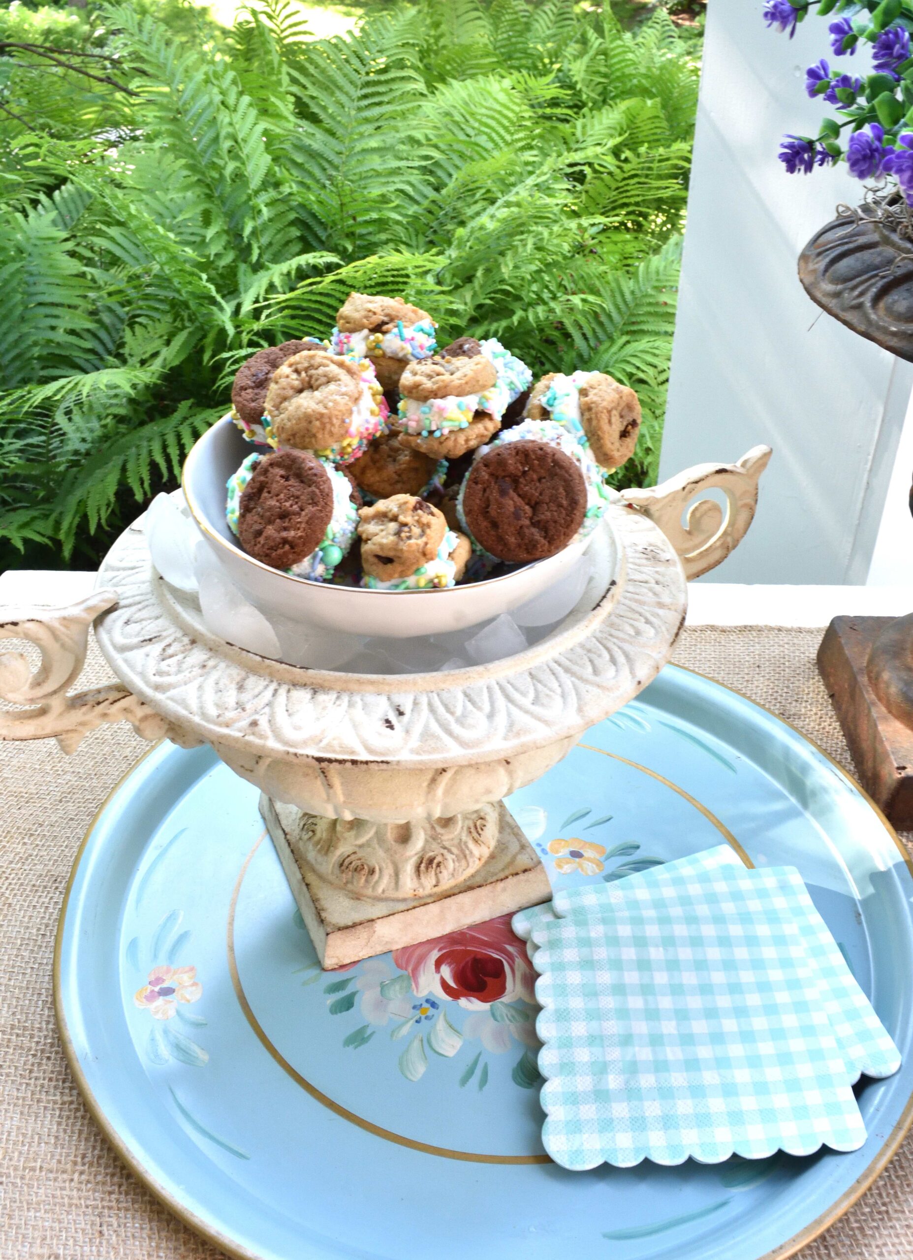 simple summer treats, mini ice cream sandwiches