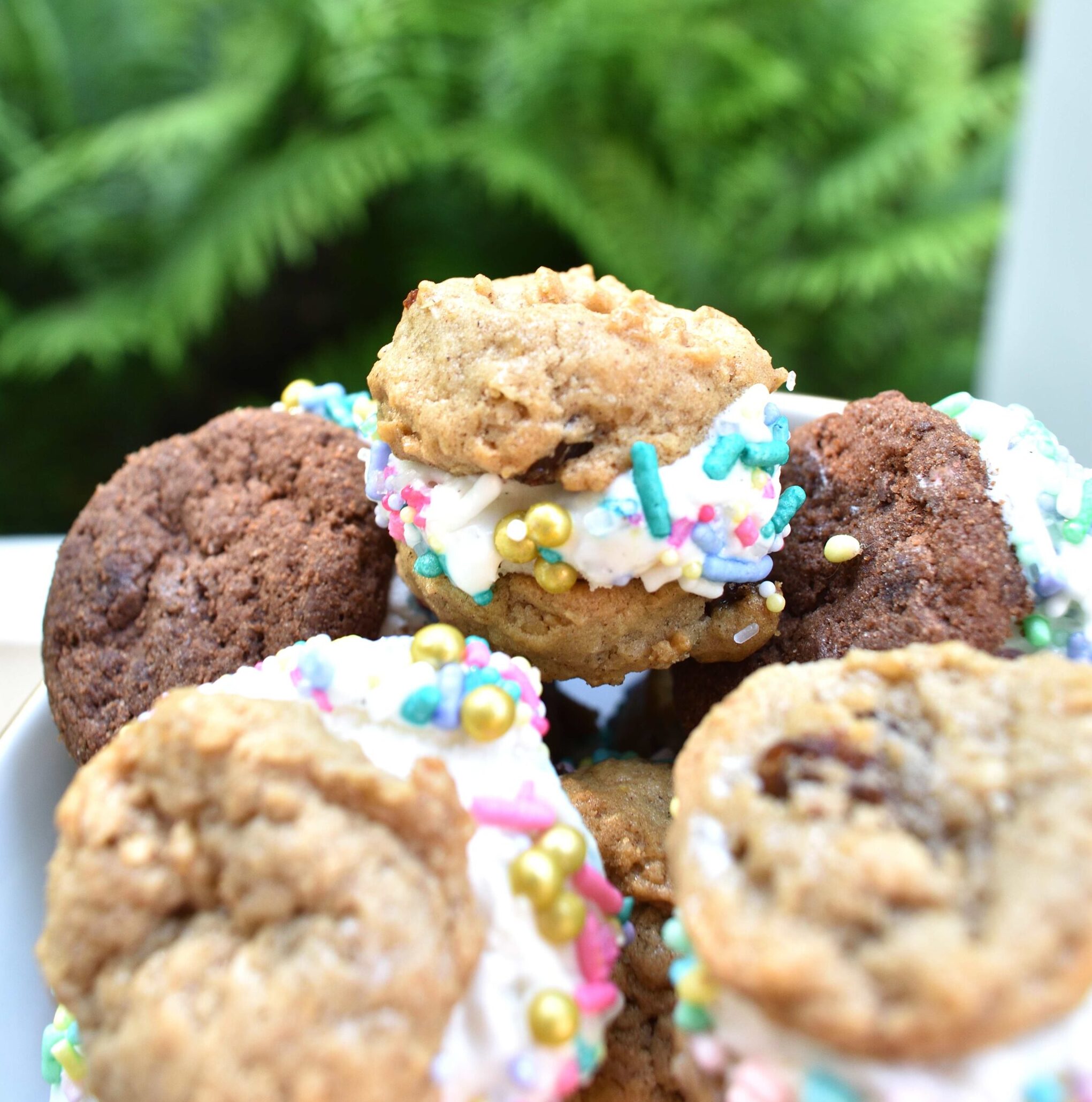 bite sized ice cream sandwiches