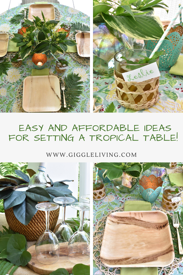 Tropical table ideas for summertime!