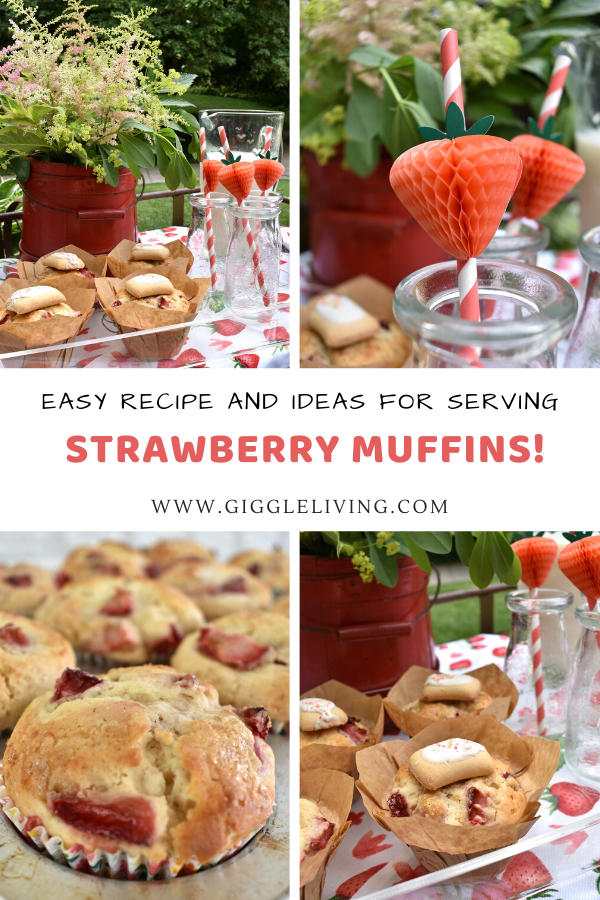 Strawberry muffin breakfast fun!