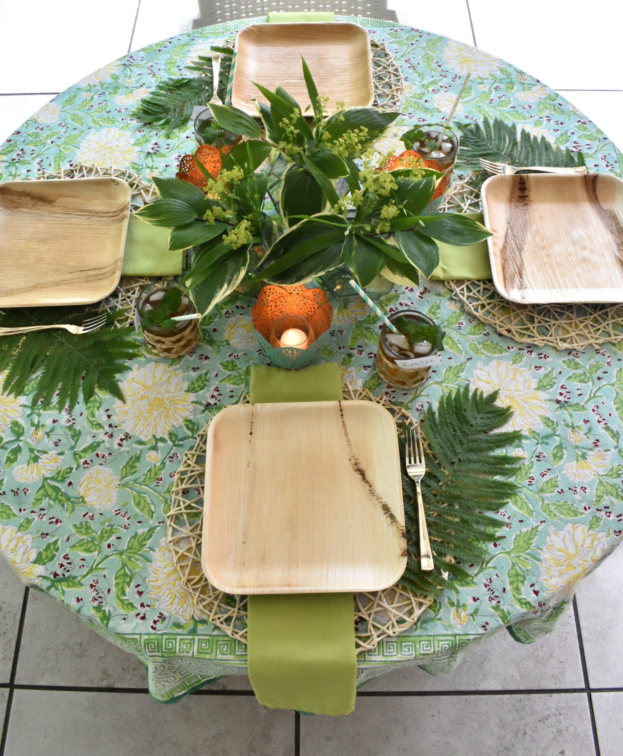a tropical table