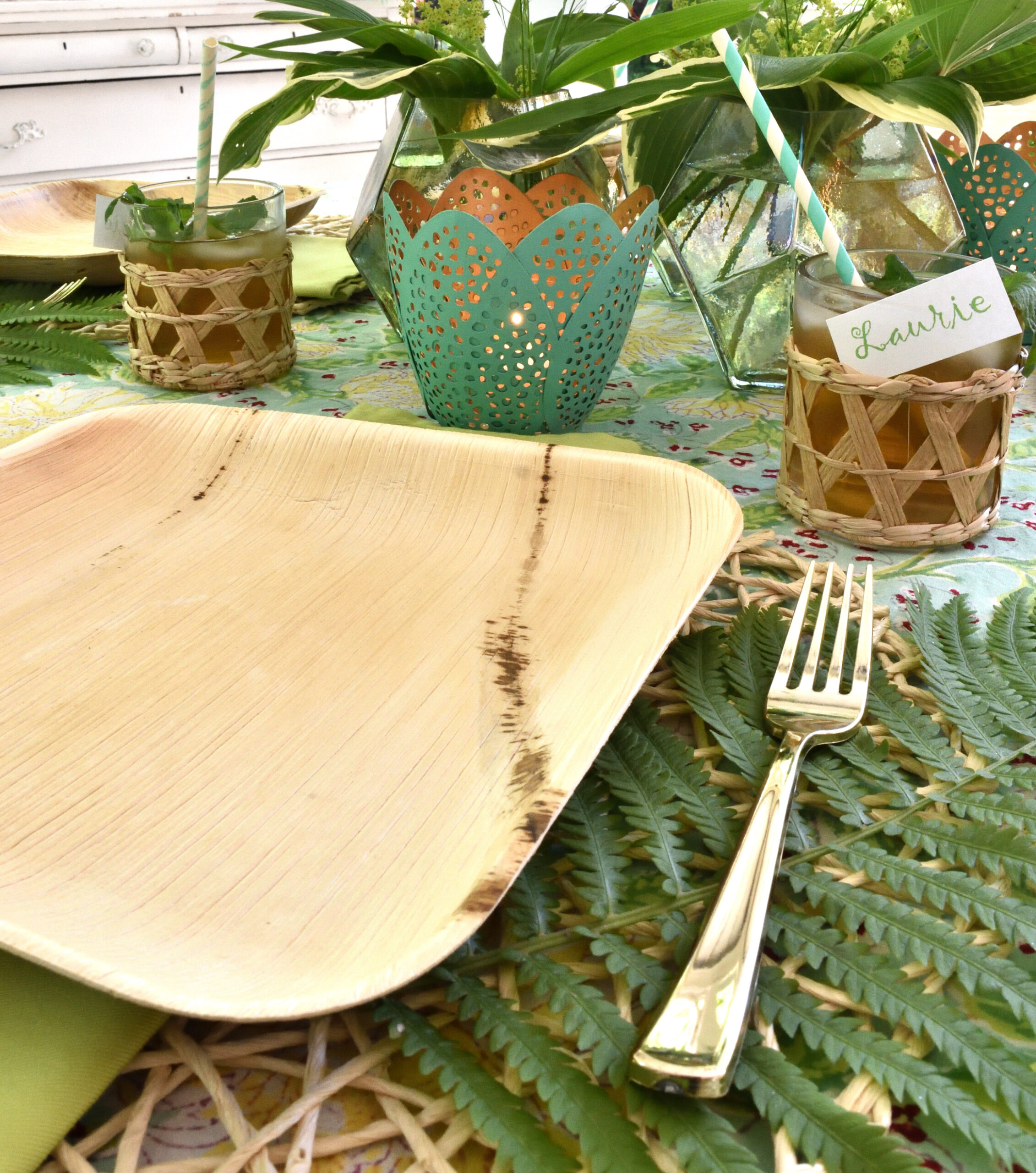 a tropical table