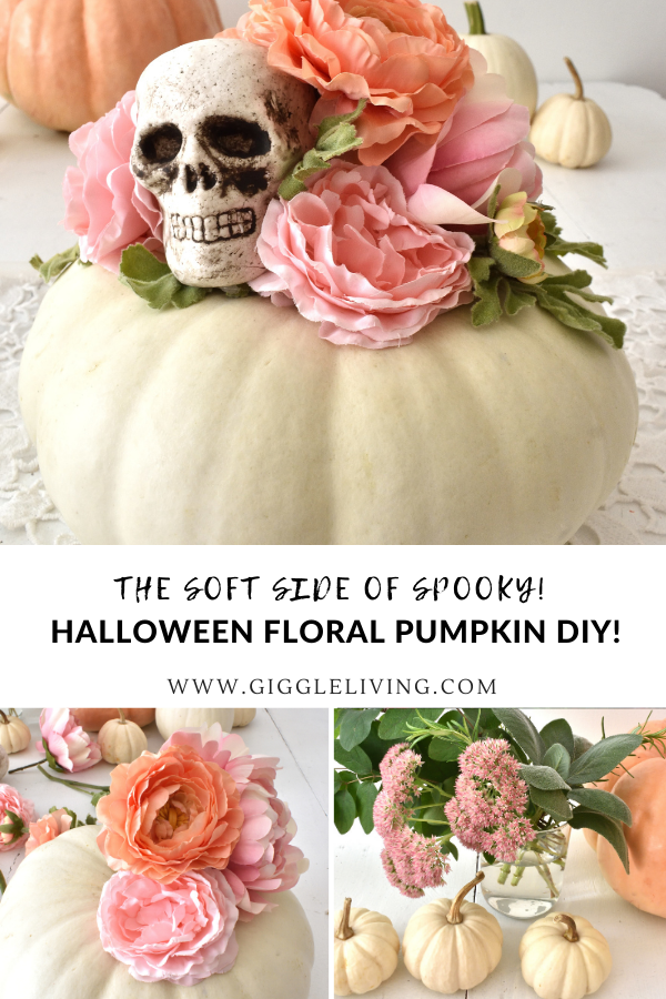 Halloween floral pumpkin DIY