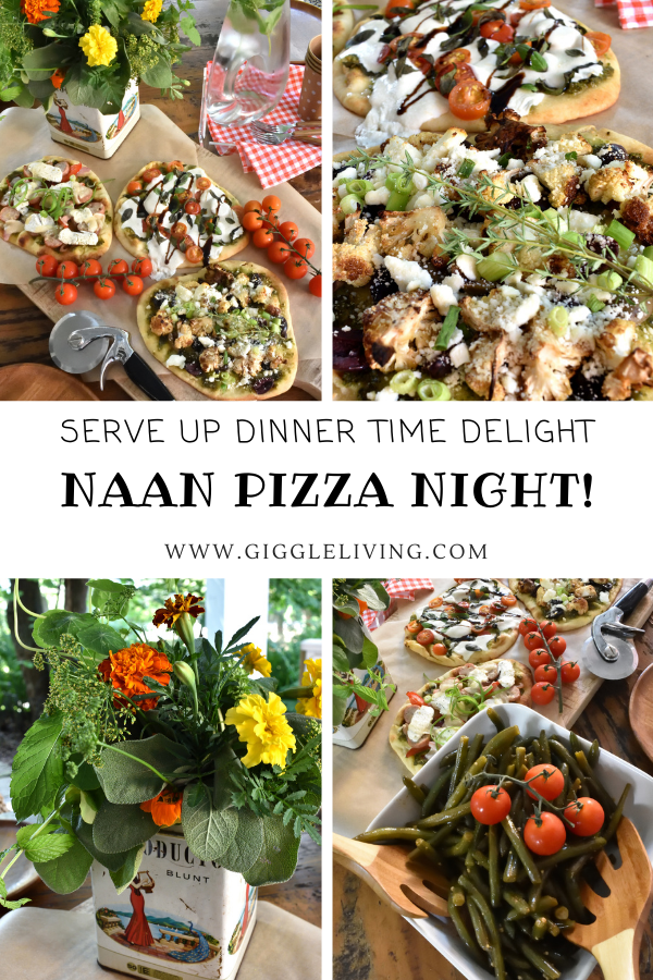 Naan pizza night