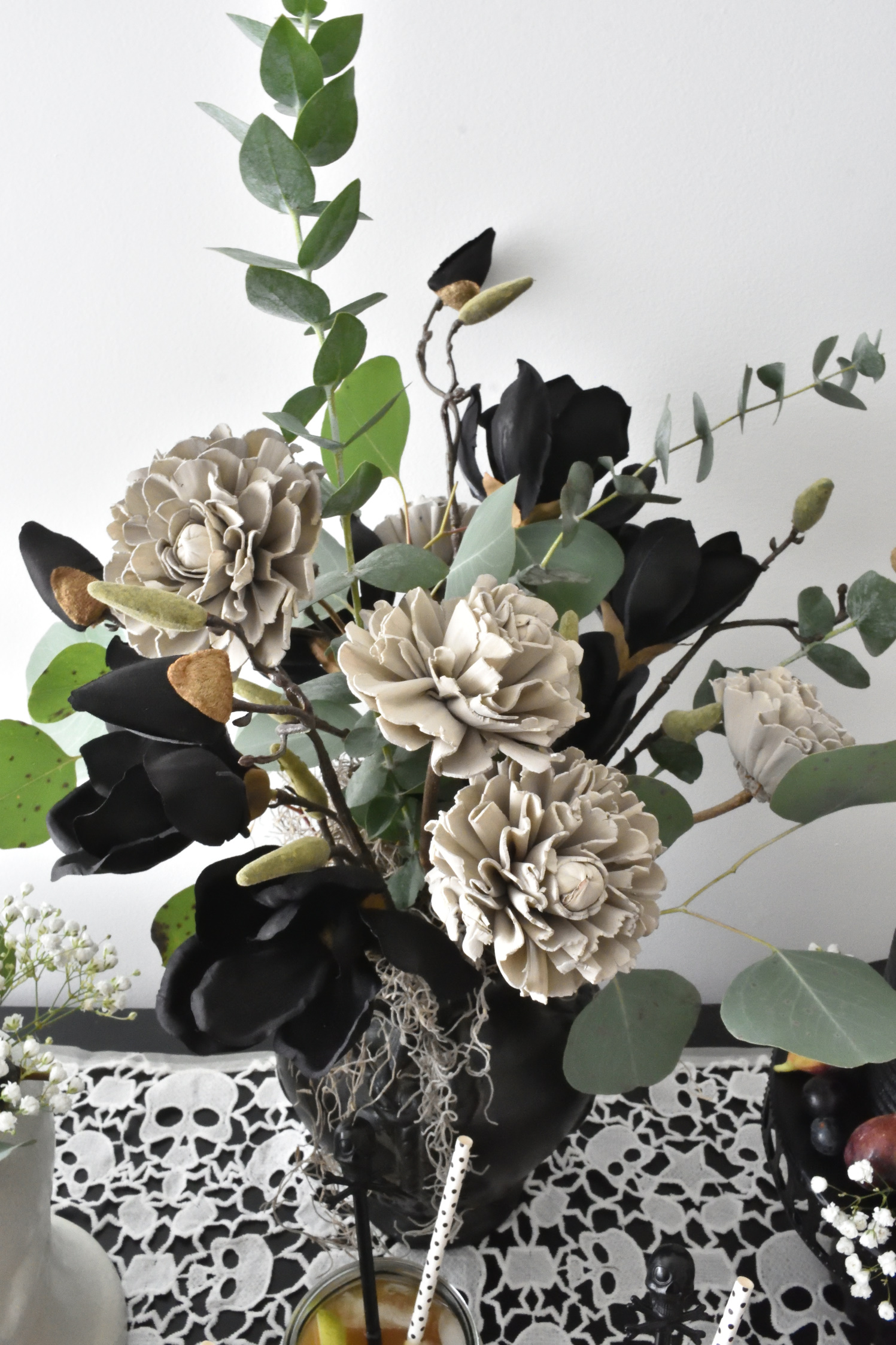 Halloween floral arrangement