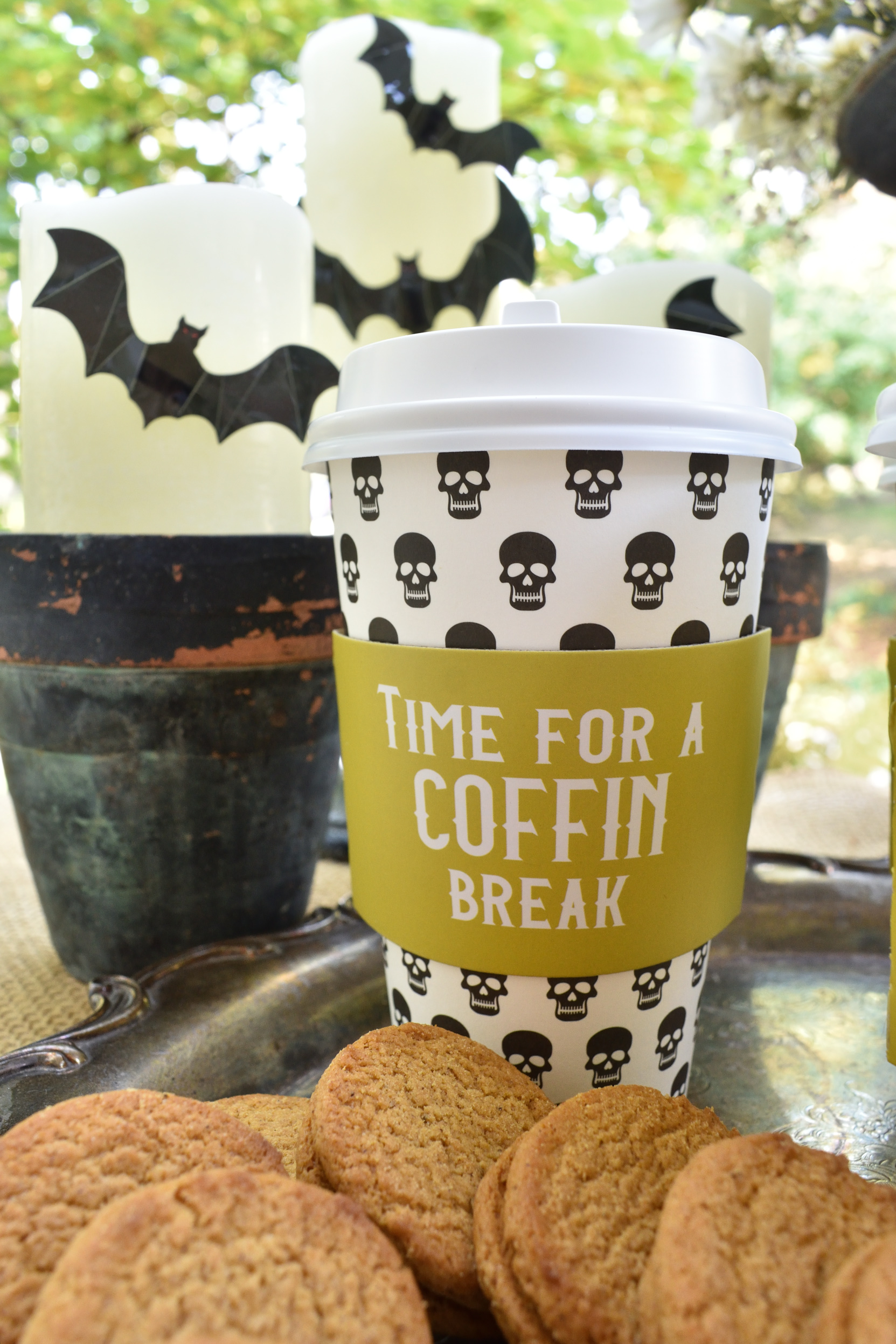 Halloween coffee cups