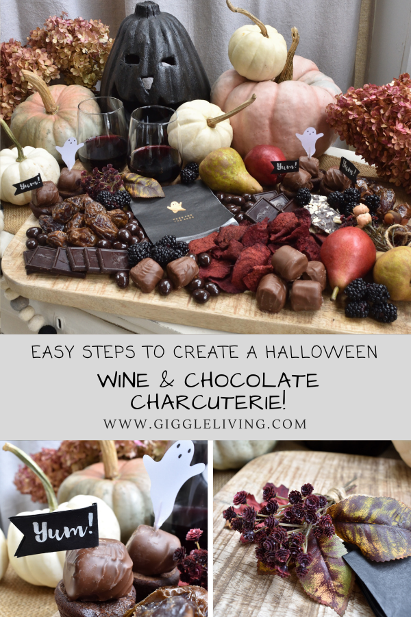 Easy steps to create a wine and chocolate charcuterie