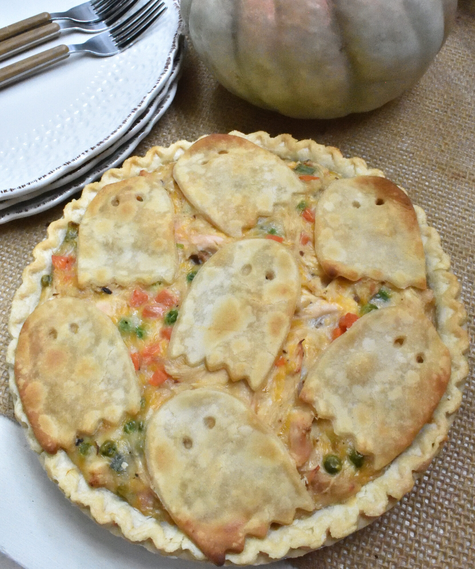 Halloween pot pie