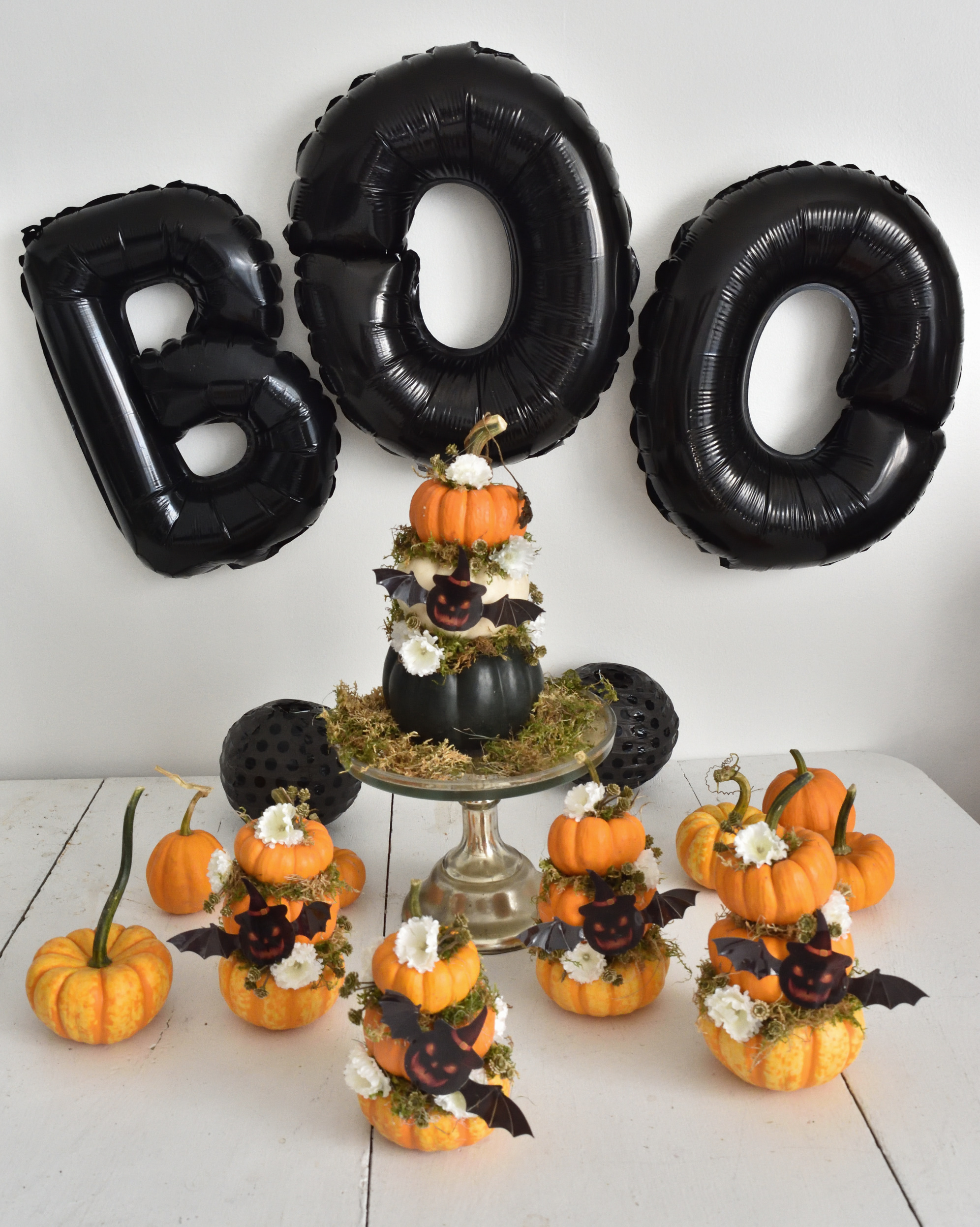 mini pumpkin topiary DIY gifts