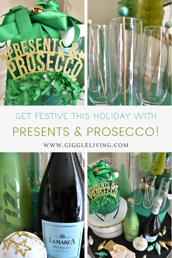 Presents and prosecco for holiday cheer!