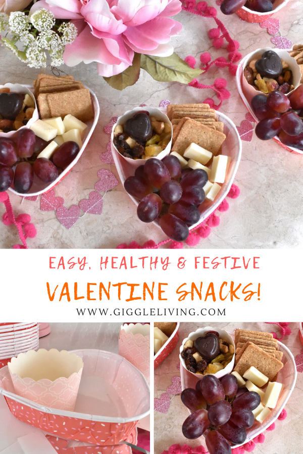 Healthy and festive Valentine snacks