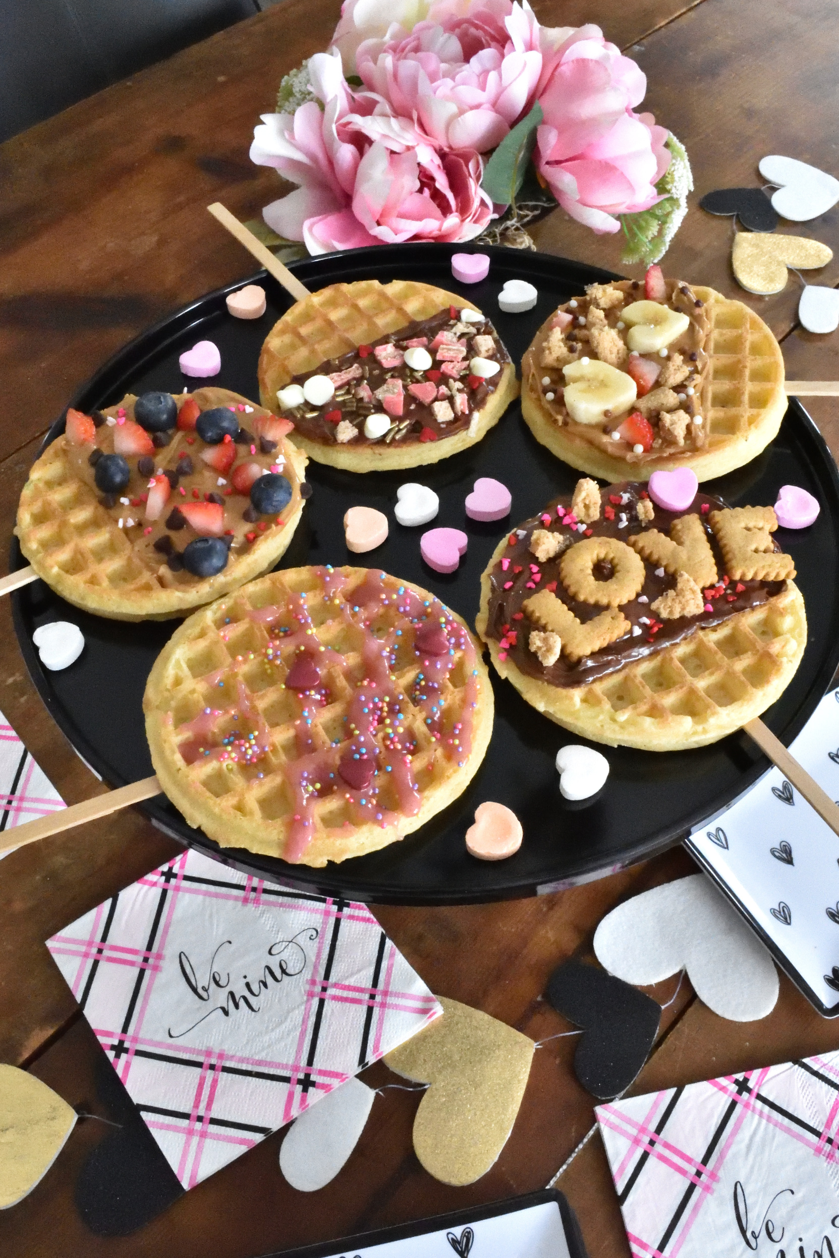 festive treat ideas, waffle pops