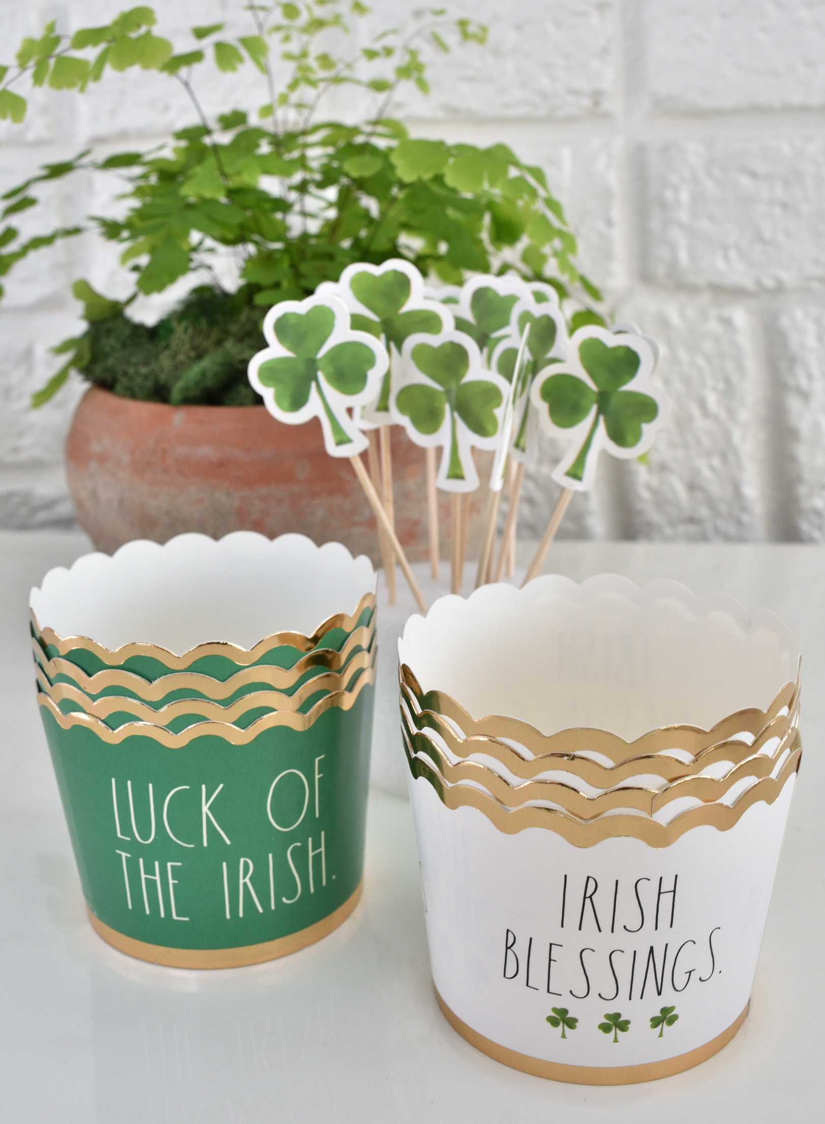 St. Patrick's Day bake cups
