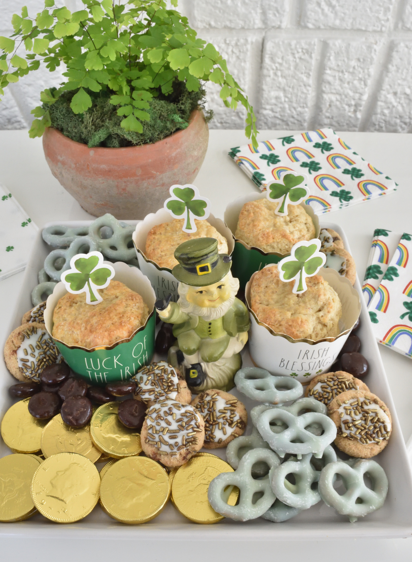 St Patrick's Day treat platter