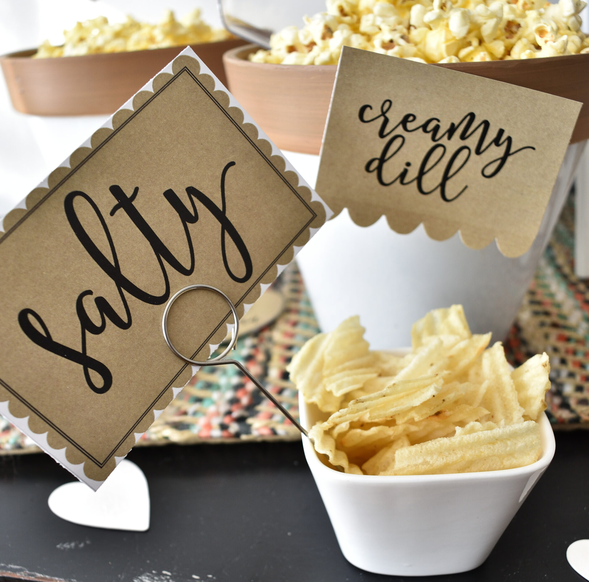 popcorn bar toppings