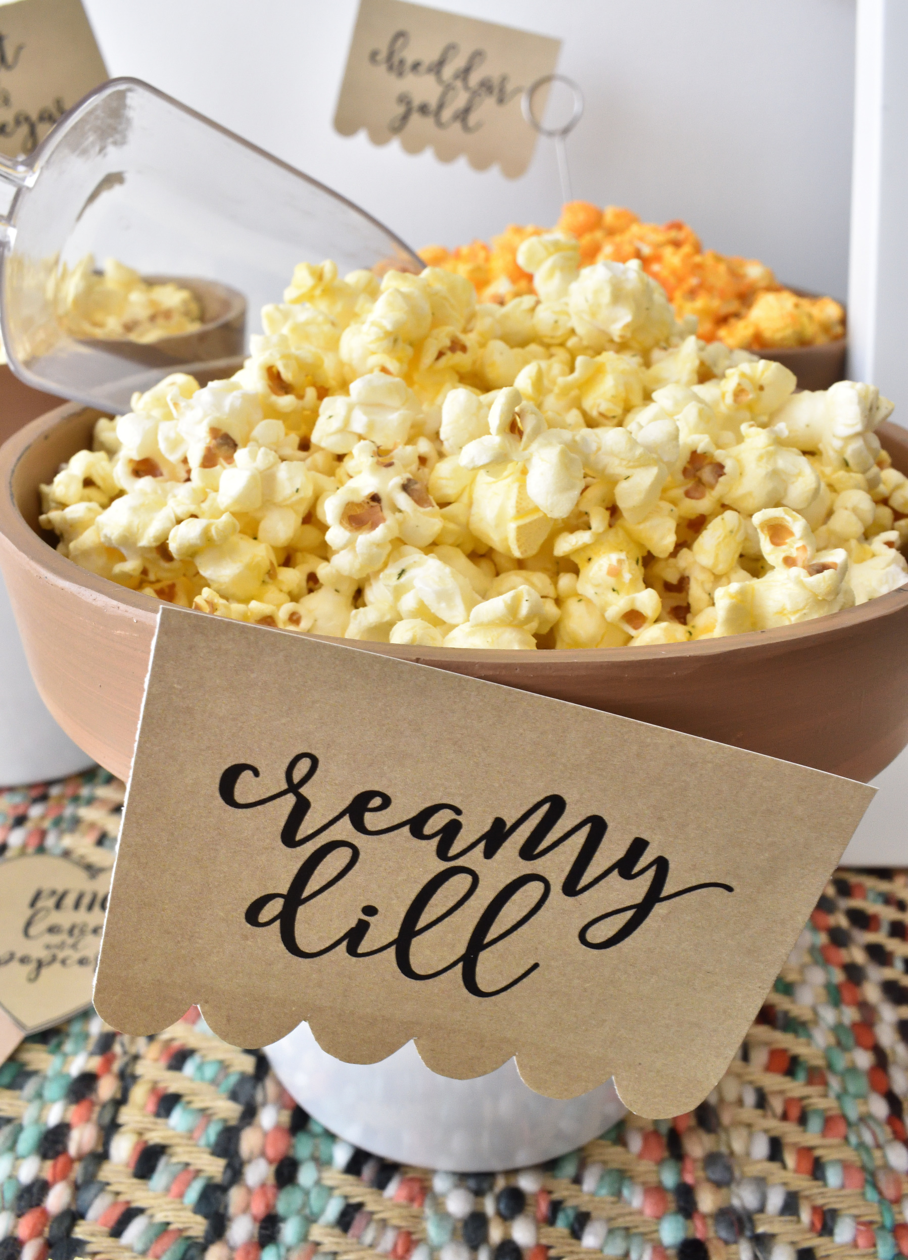 creamy dill popcorn