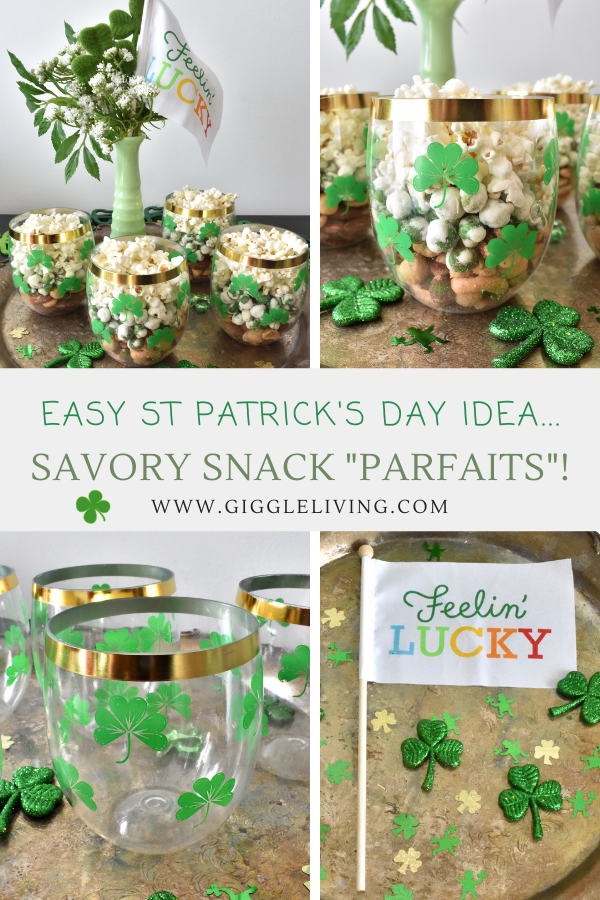 St. Patrick's Day savory snack parfaits!