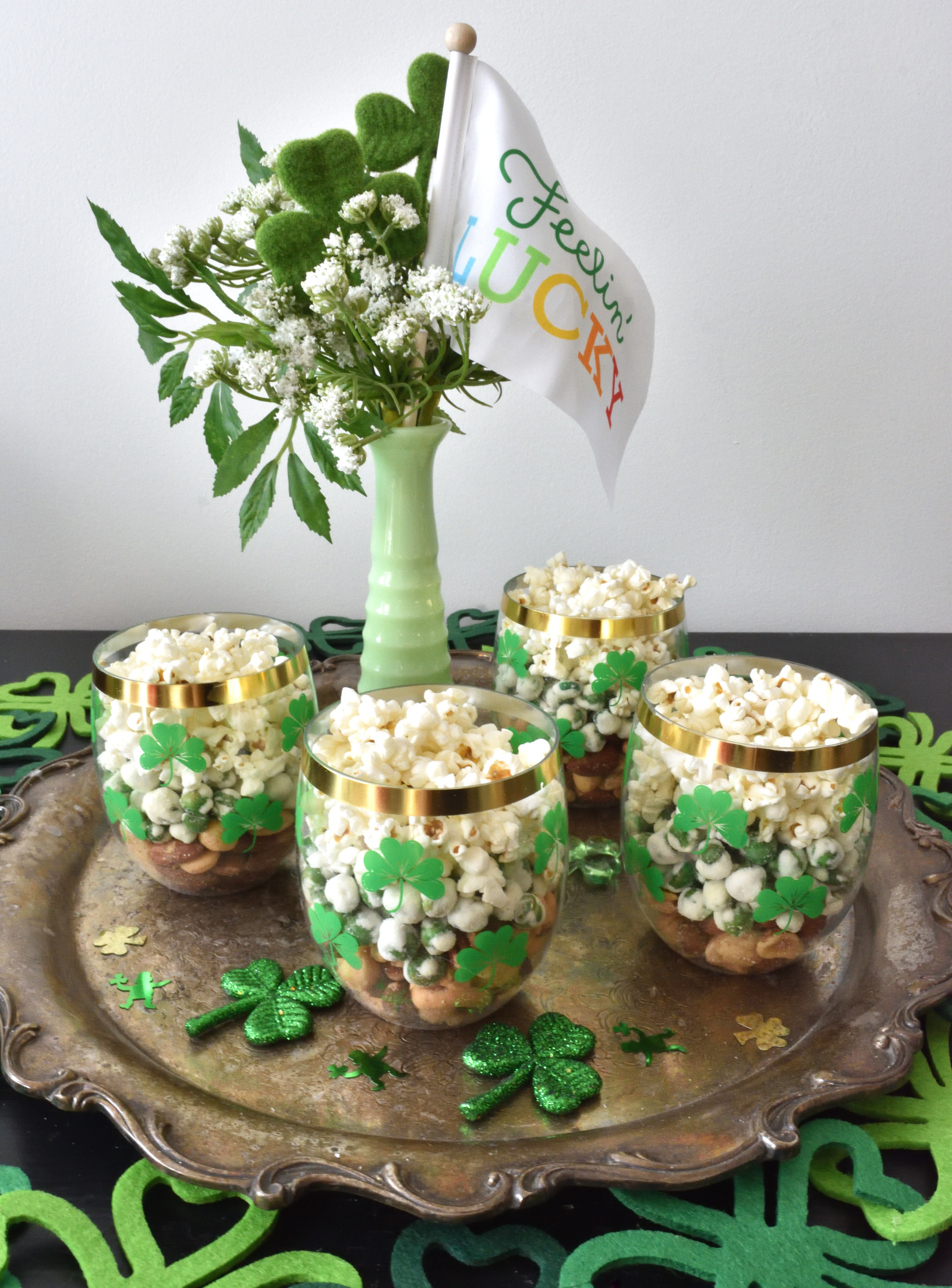 St. Patrick's Day snack parfaits