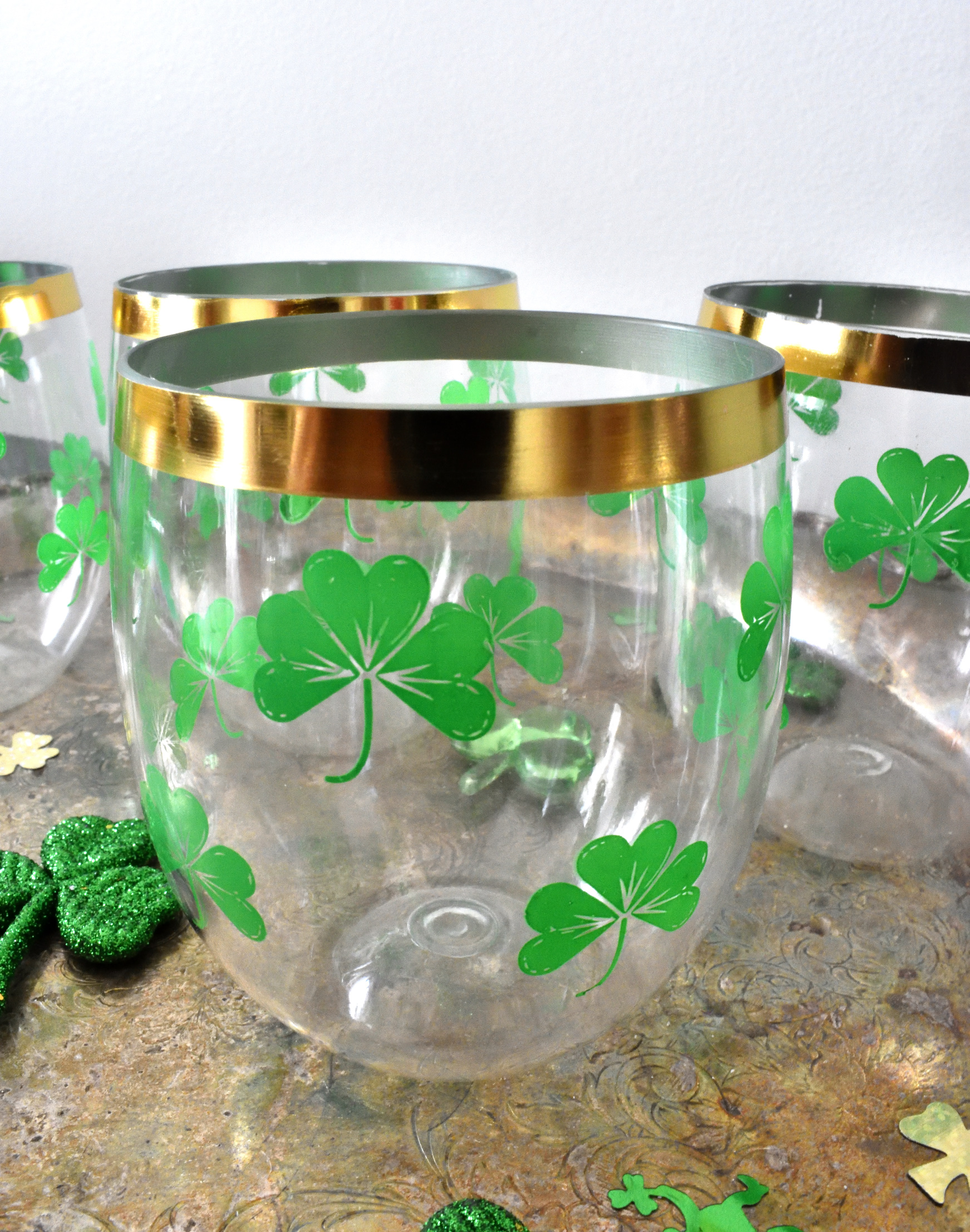 St Paddy's Day glasses