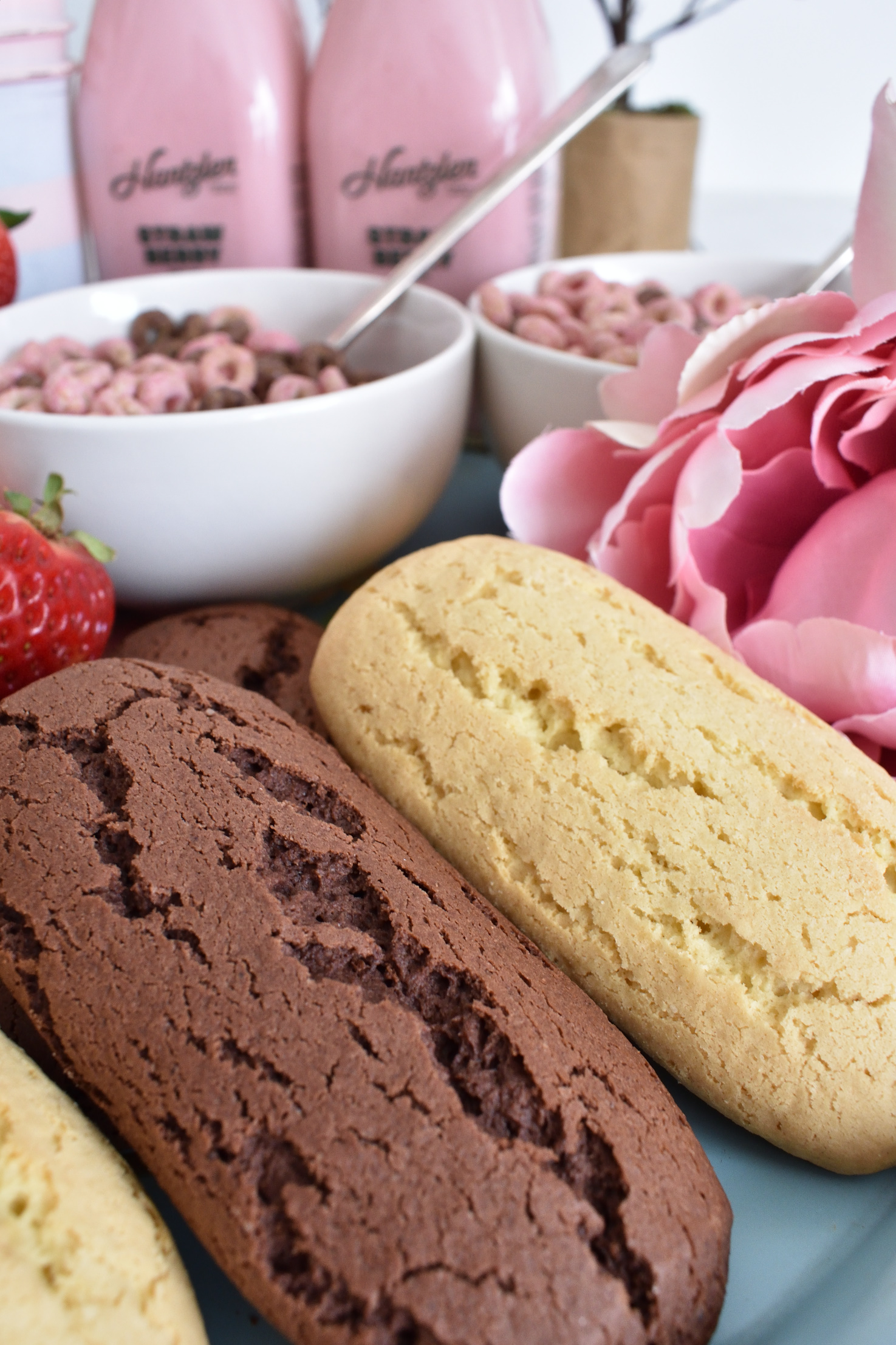 chocolate and vanilla biscuits