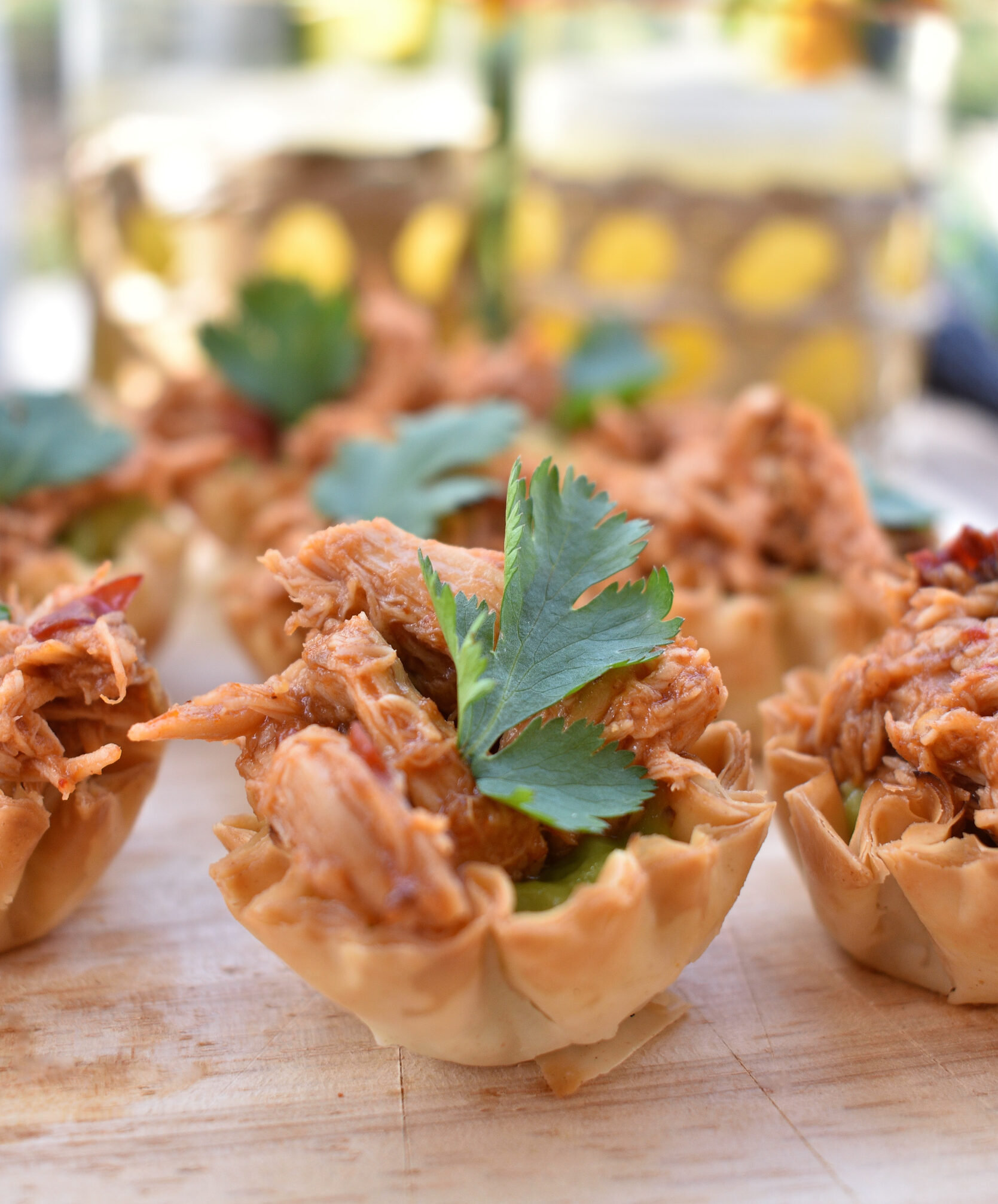 spicy chicken chipotle tostada appetizer