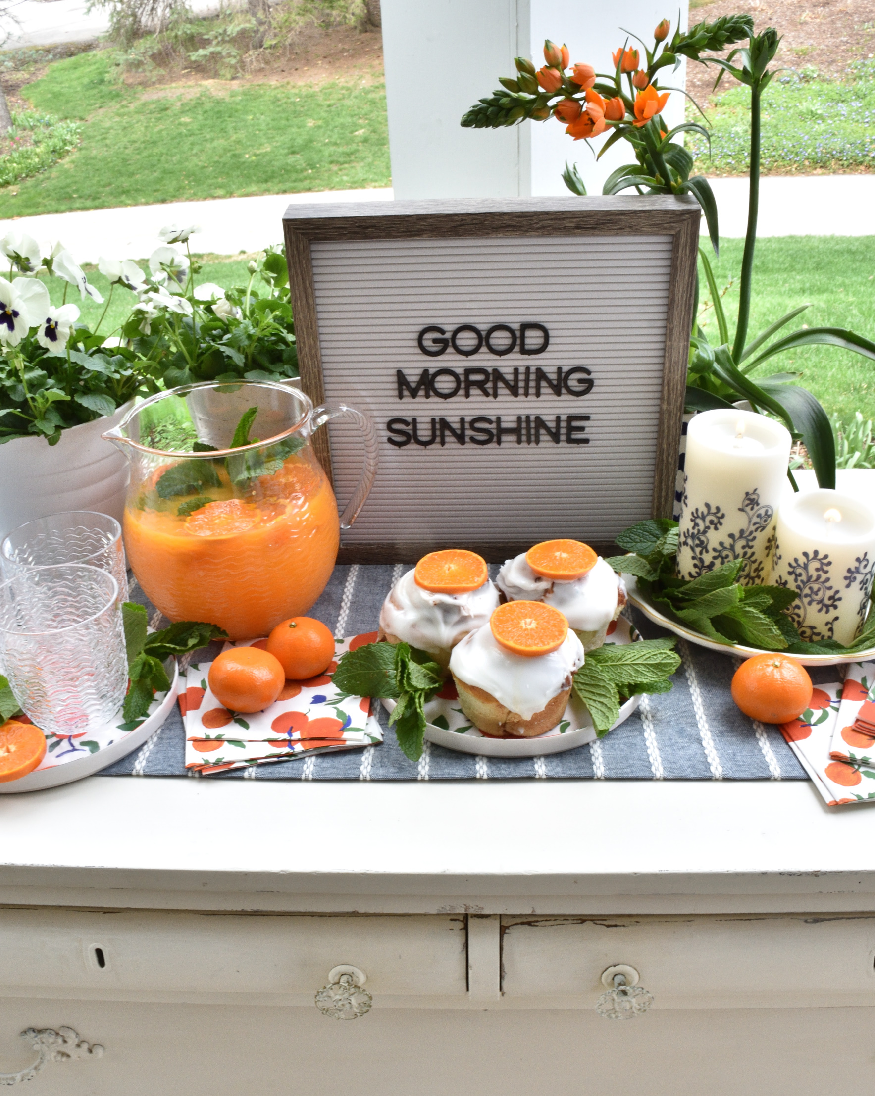 citrus inspired breakfast treat