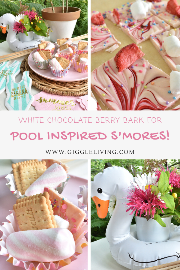 pink pool party s'mores