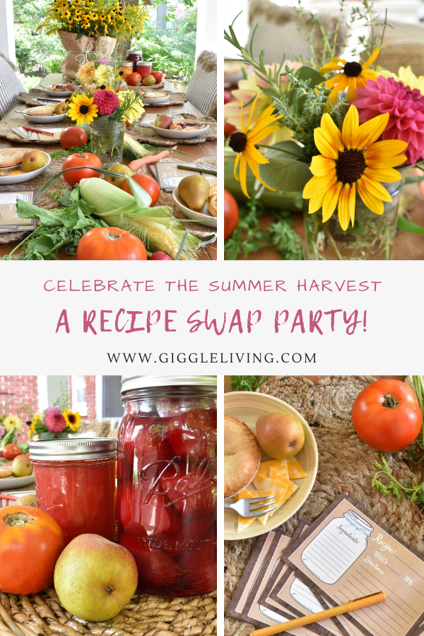 A harvest recipe swap party