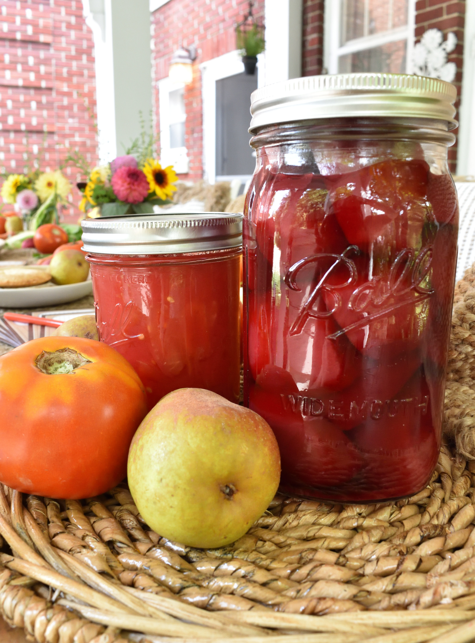 canned fruits and vegetables