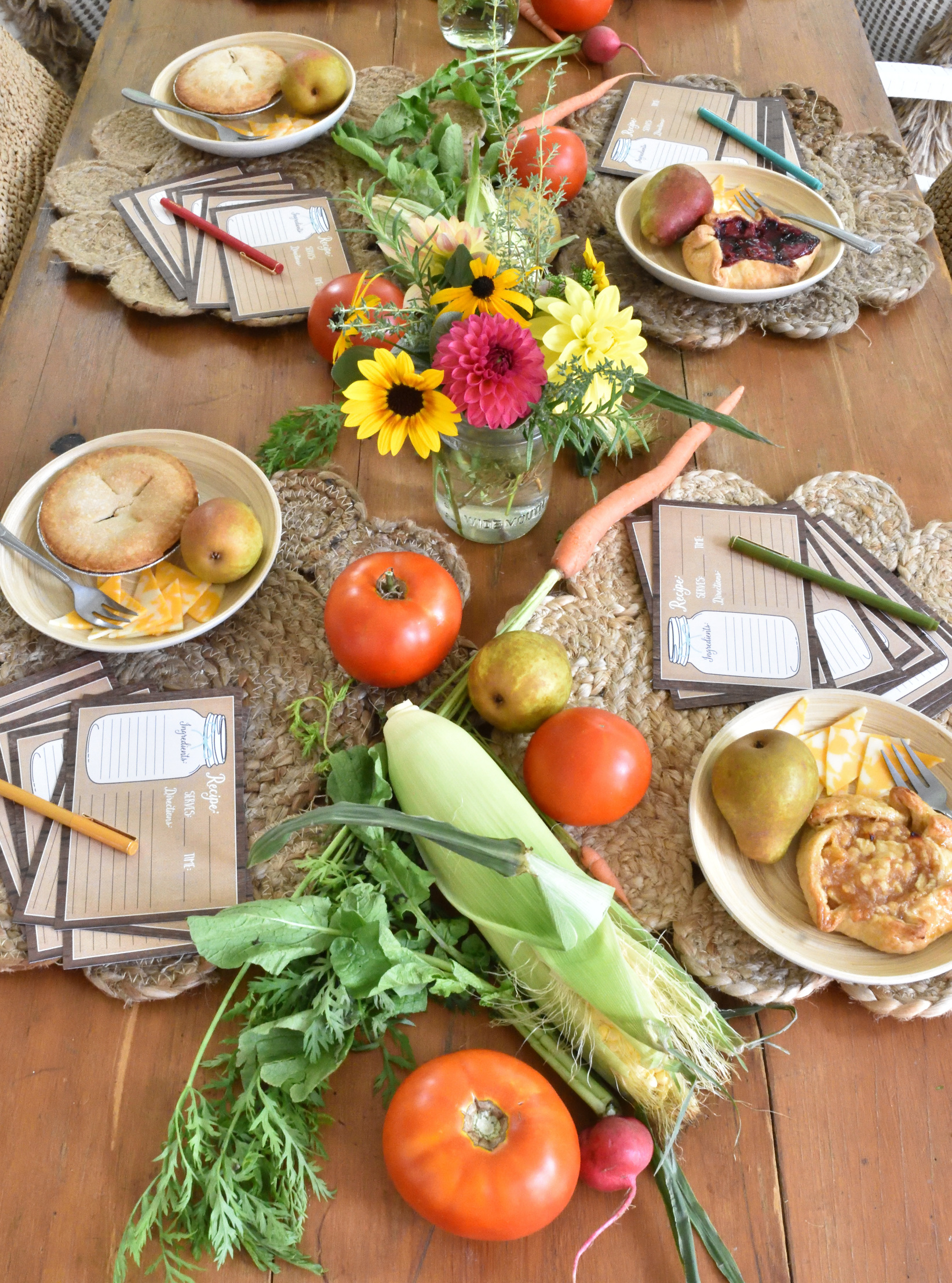 harvest inspired table