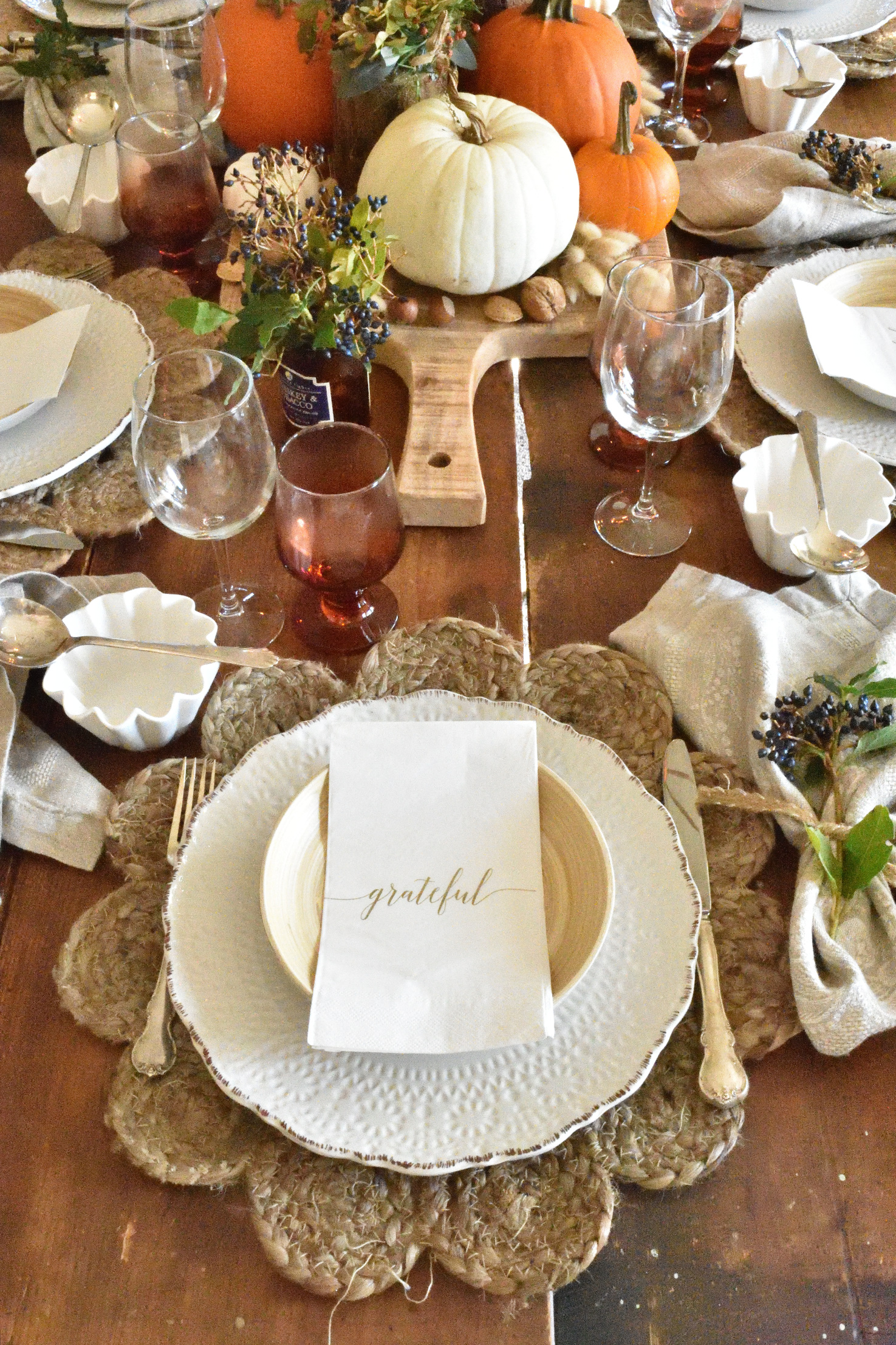 thanksgiving place setting