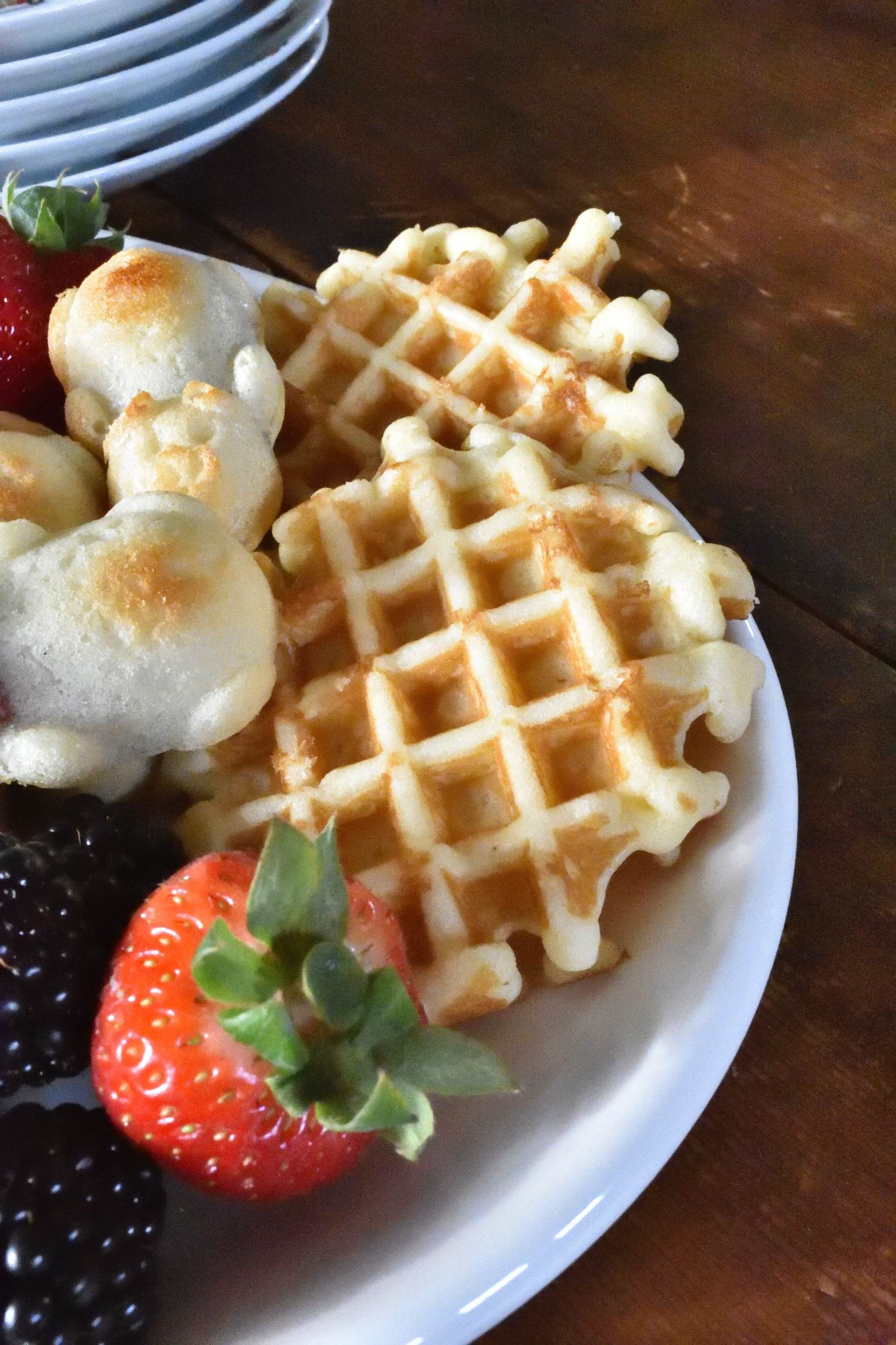 mini waffle platter