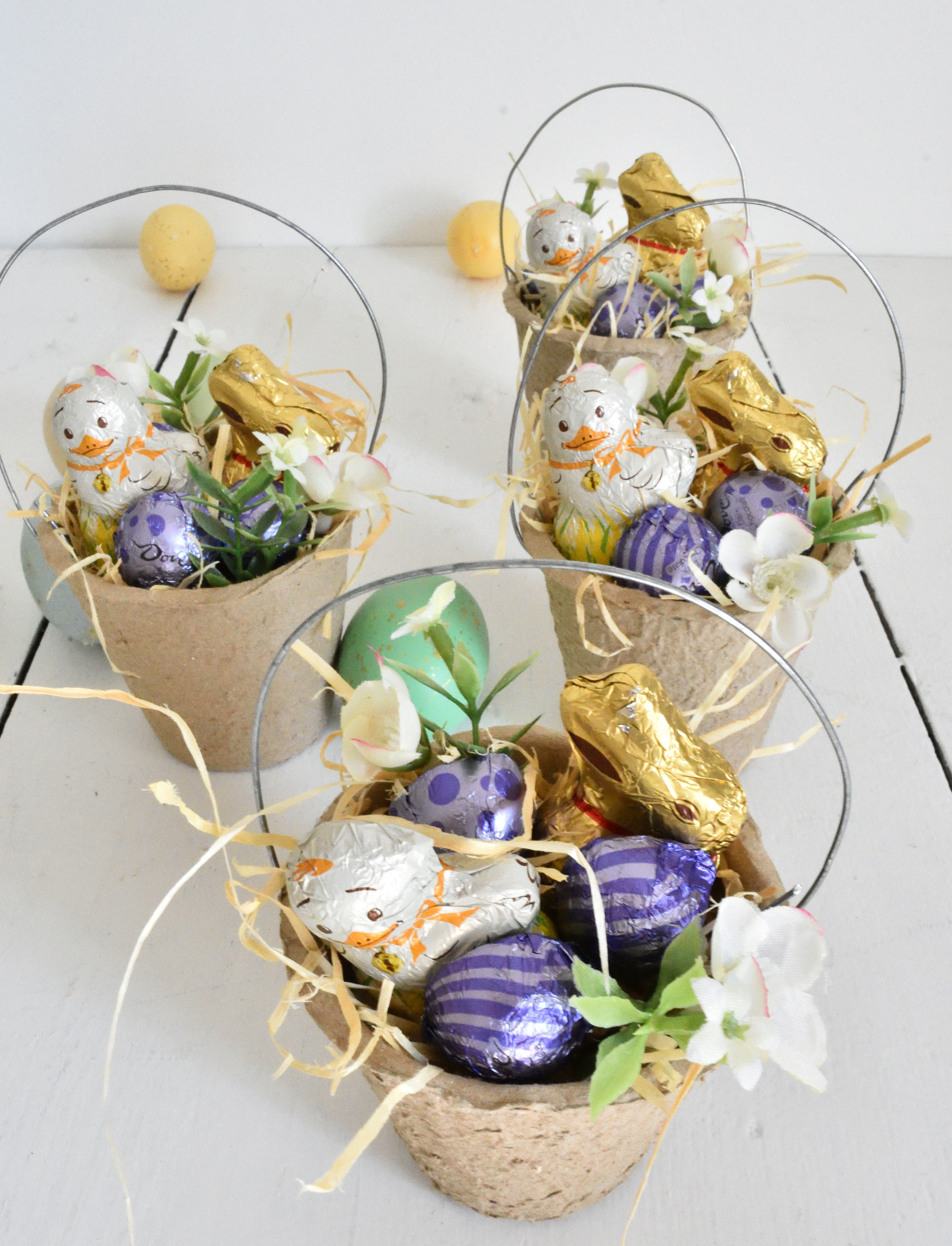 Easter gift ideas. mini DIY baskets