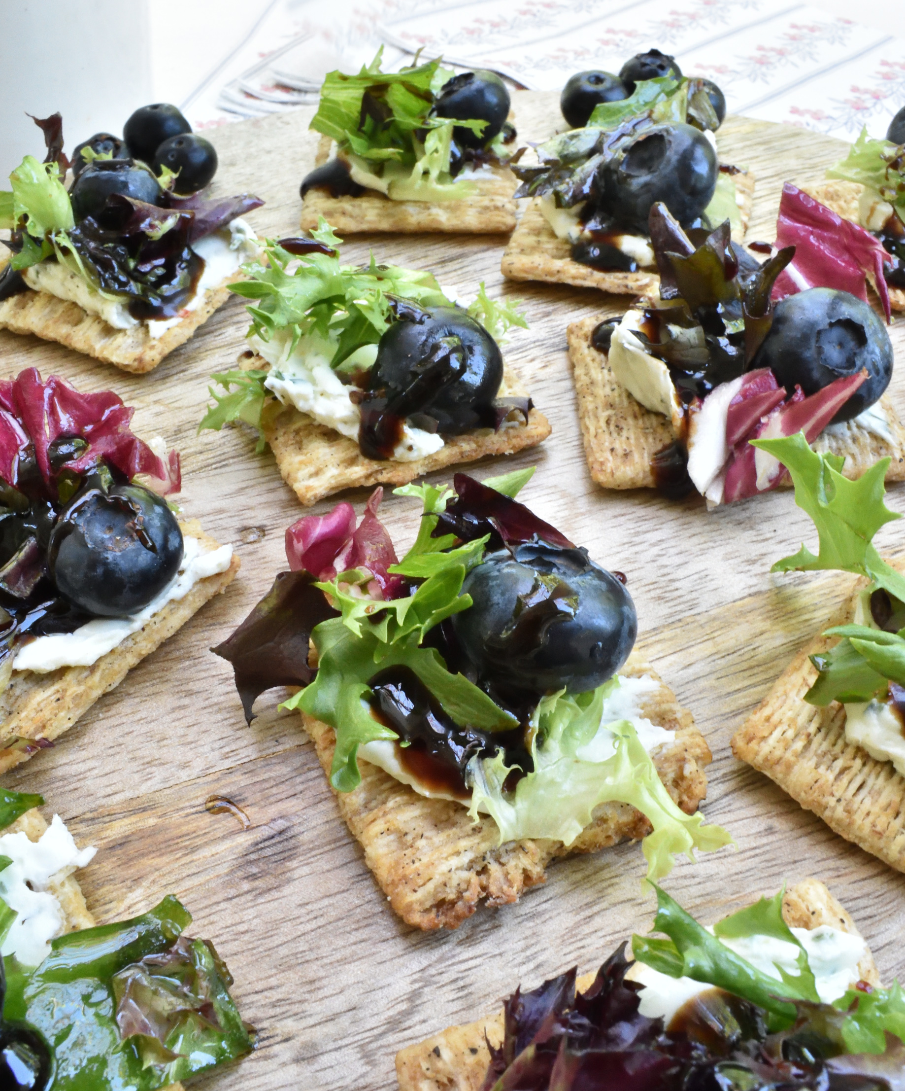 whipped feta and blueberry appetizer