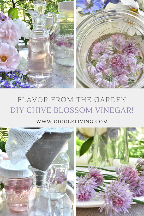 Chive blossom vinegar