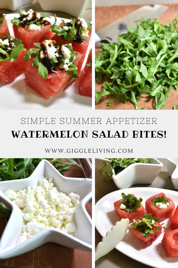 Watermelon salad bites