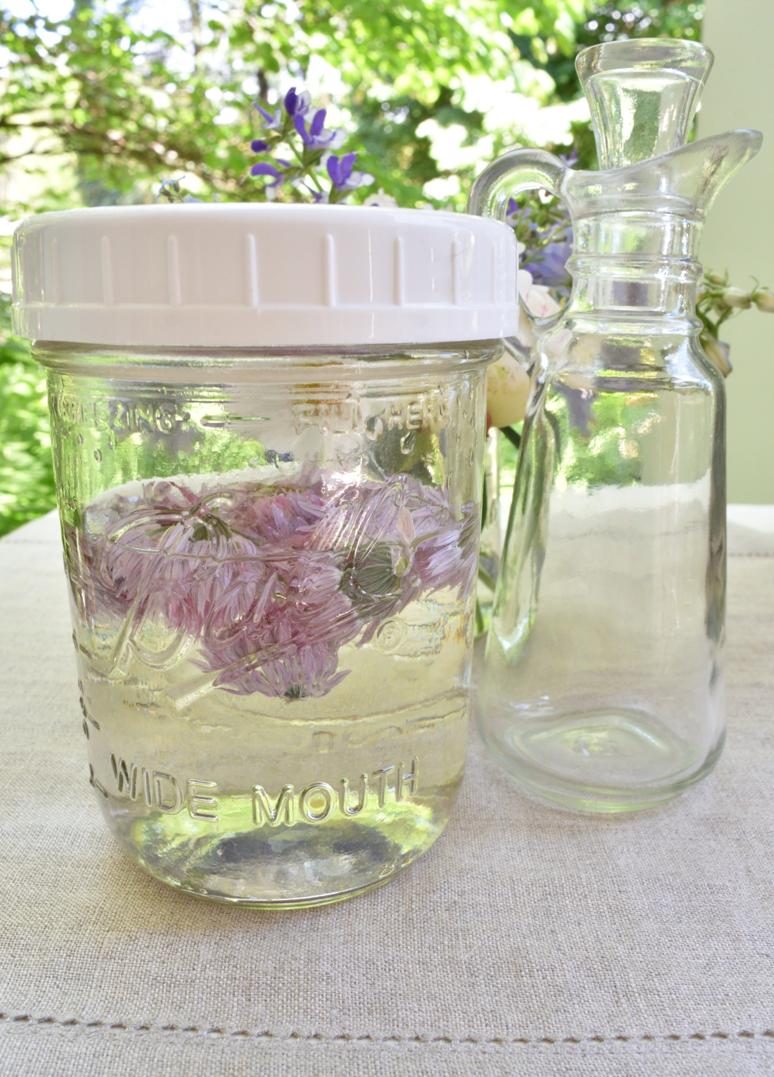 chive blossom vinegar