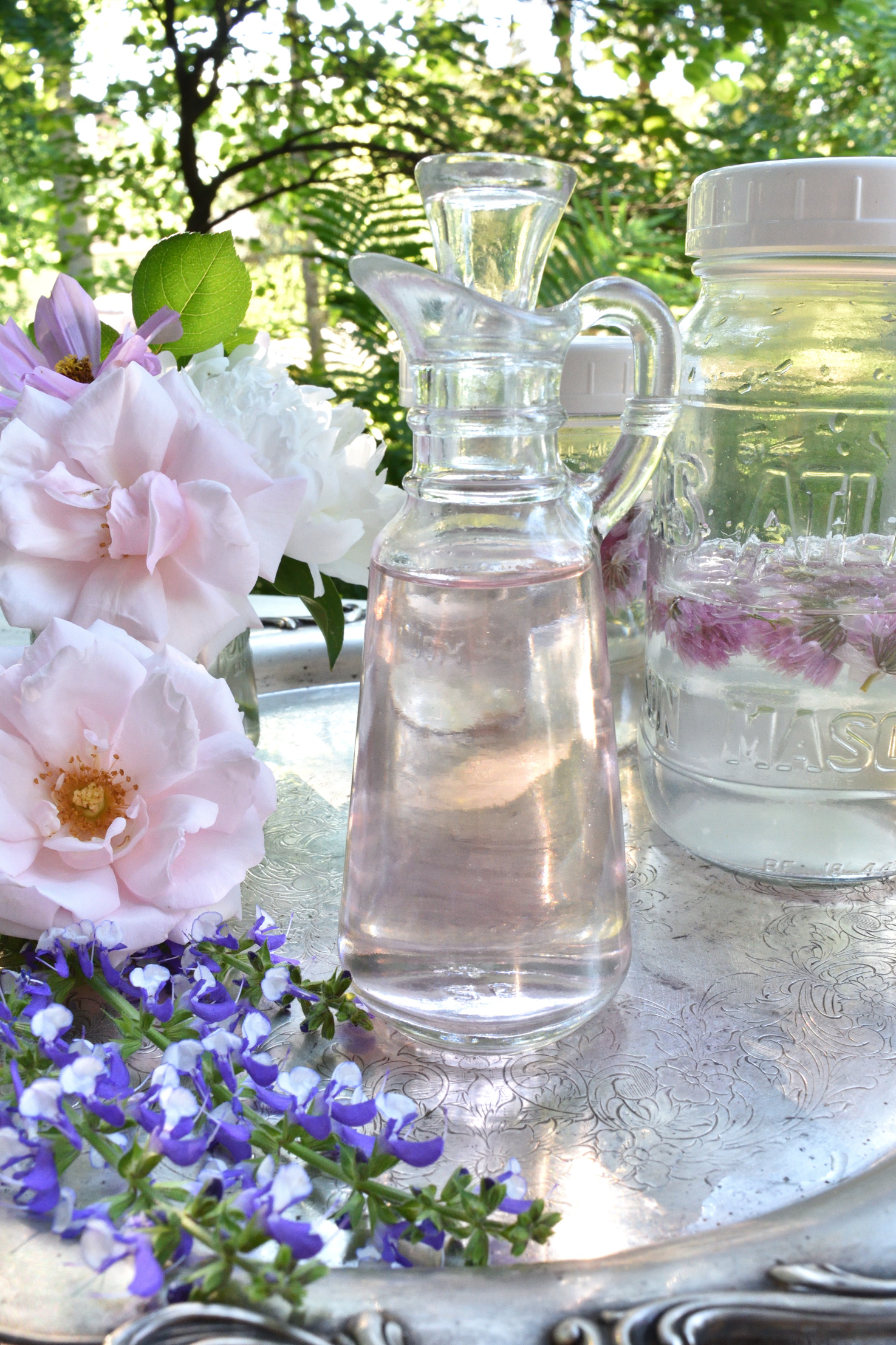 chive blossom vinegar