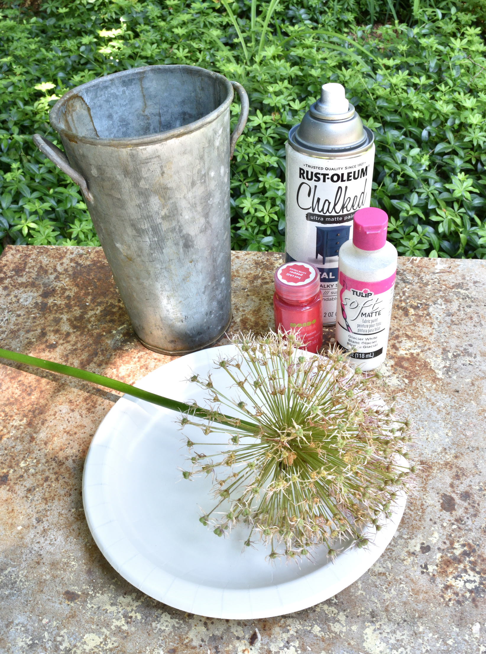 a patriotic centerpiece DIY