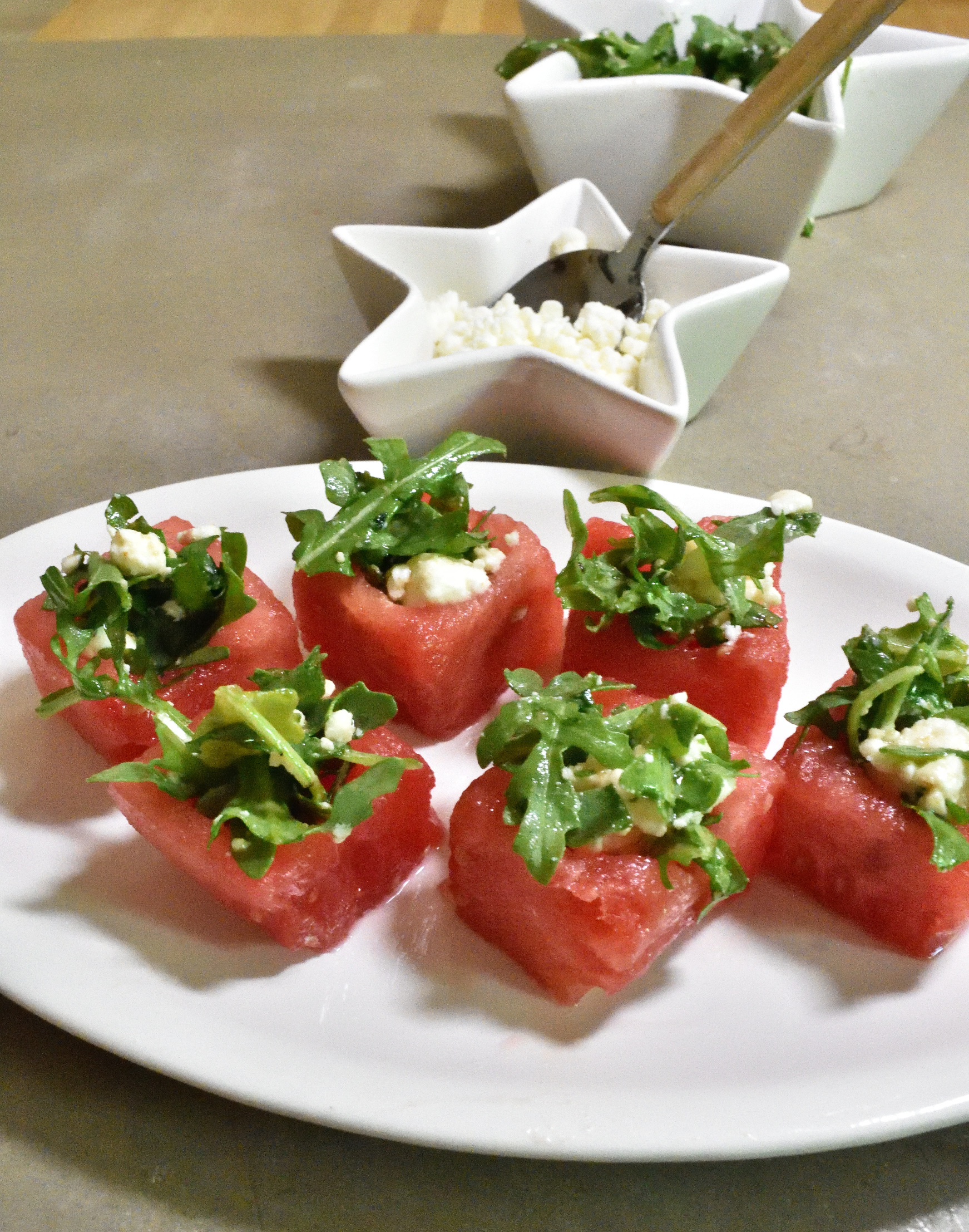 watermelong salad bites tutorial