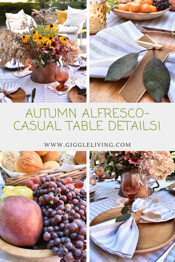 Autumn alfresco dining