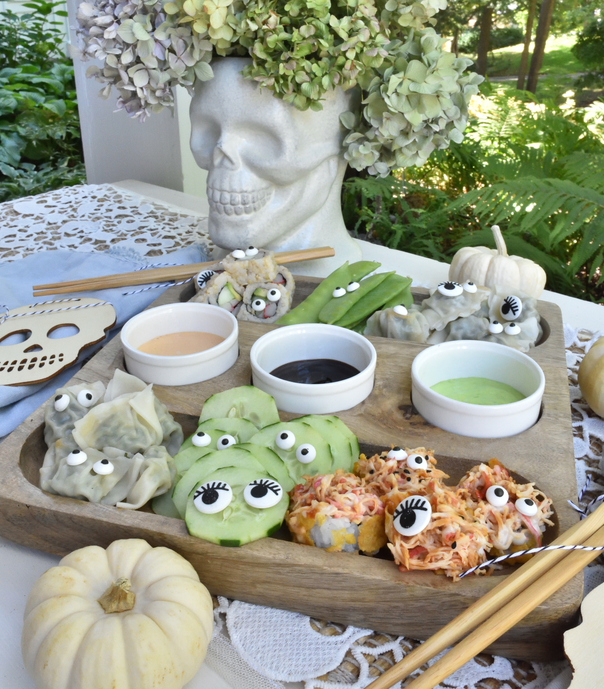 spooky sushi for a healthy halloween