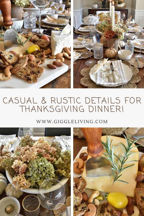Casual ideas for the Thanksgiving table