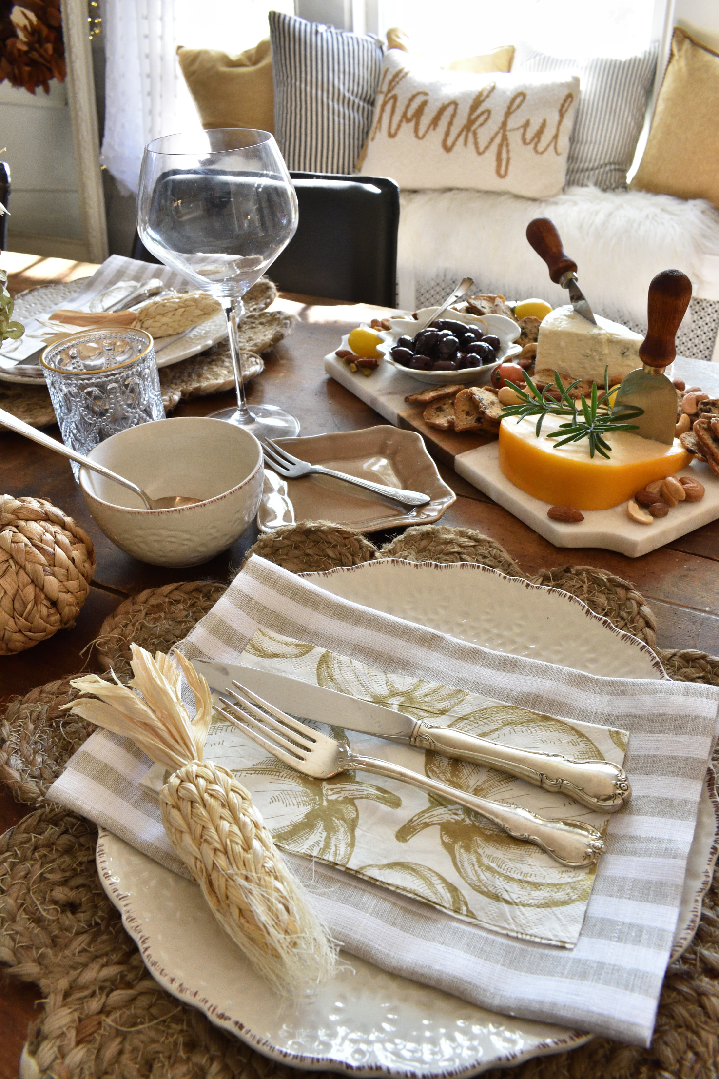 Thanksgiving place setting