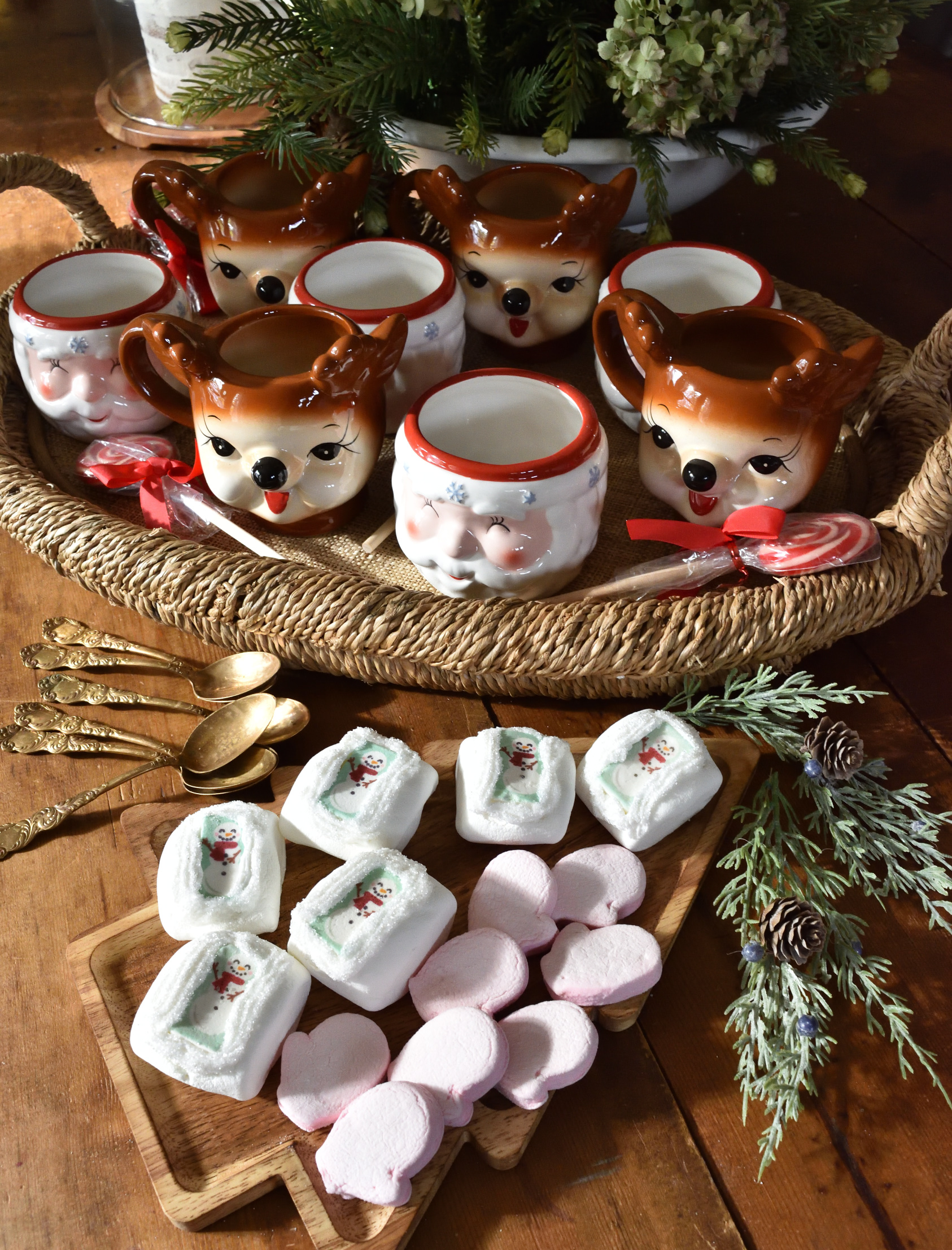 festive hot cocoa toppers