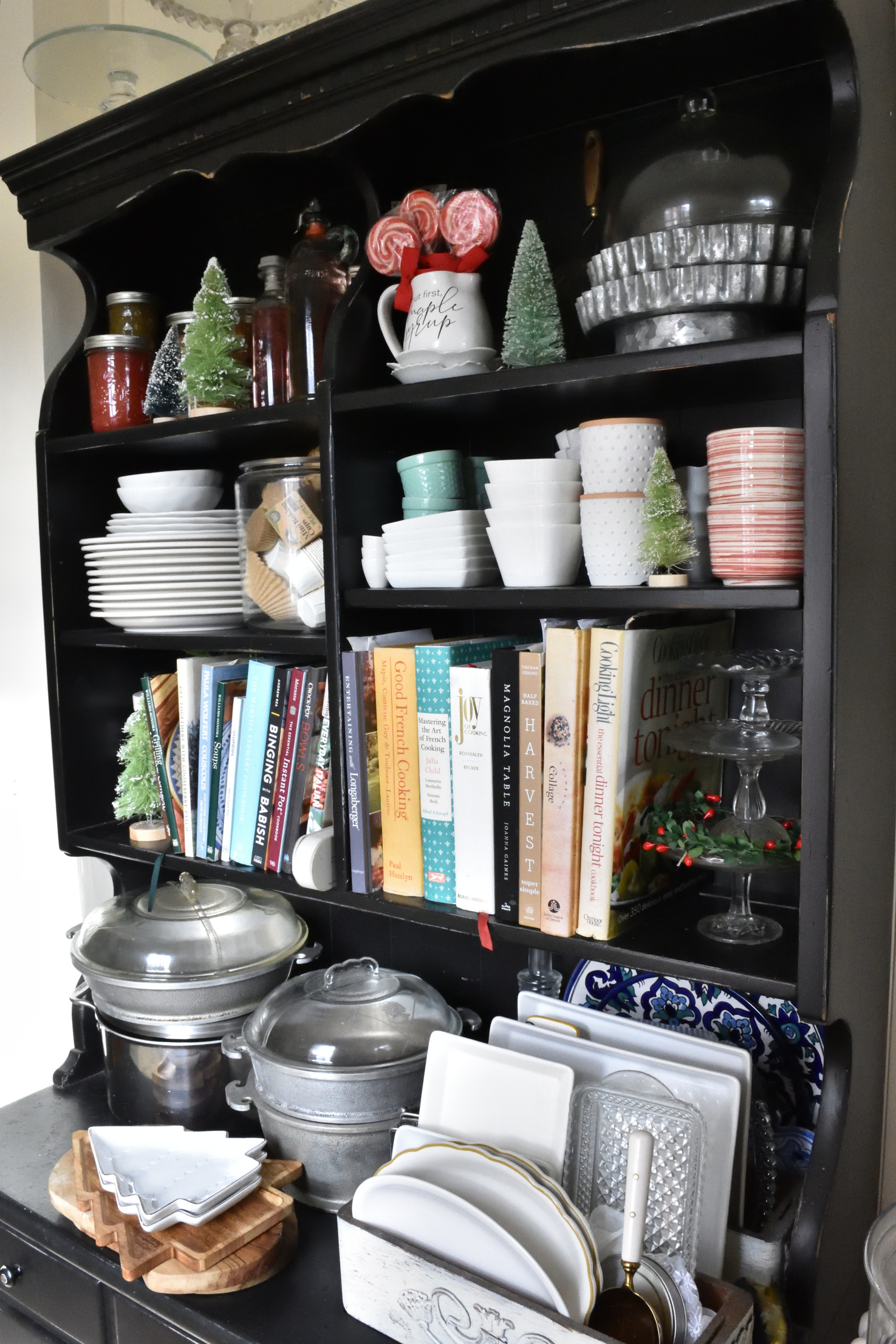 Christmas kitchen hutch